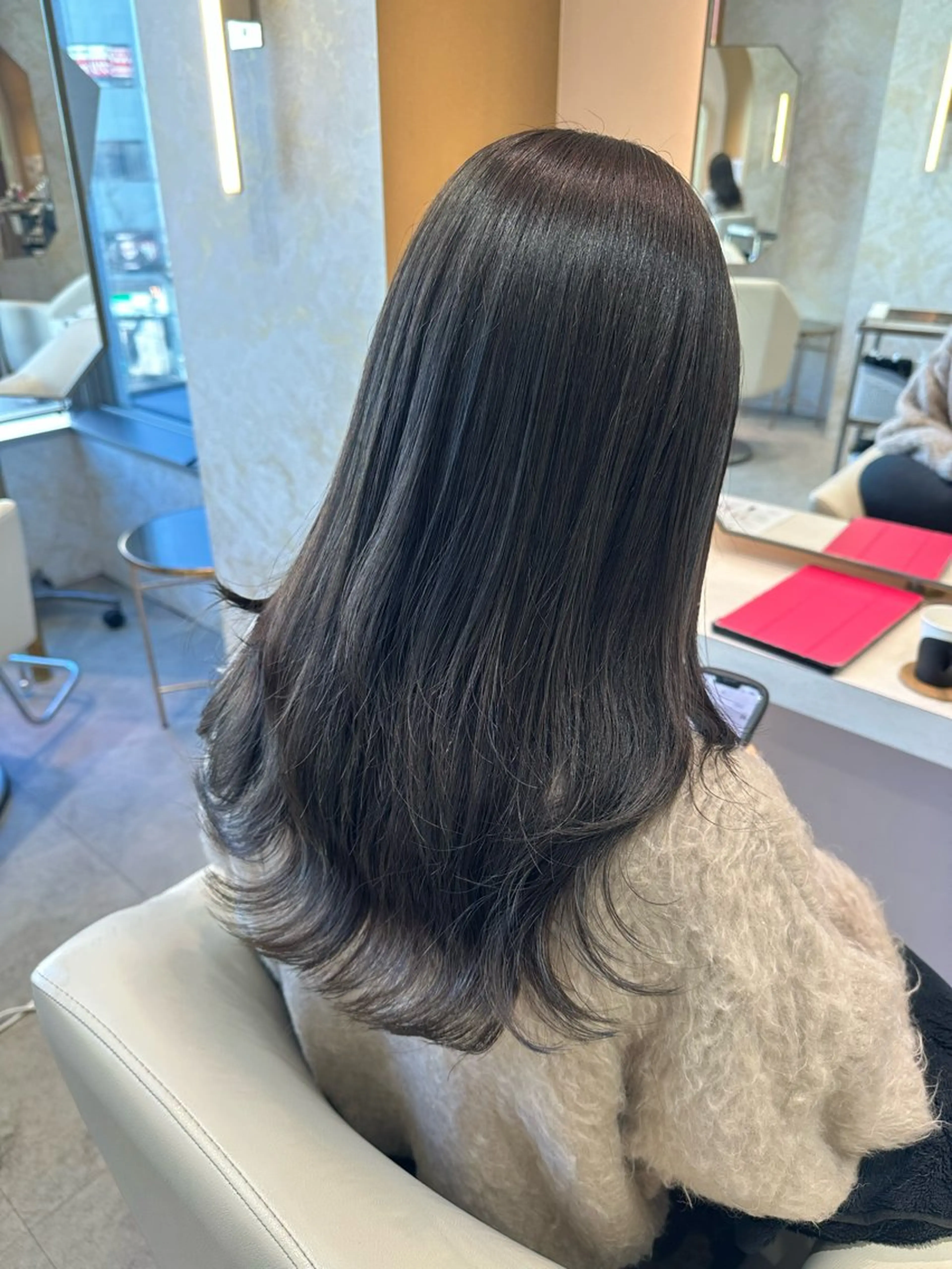 ロング カラー 店長/mao/ 前髪/顔周りカットのヘアスタイル