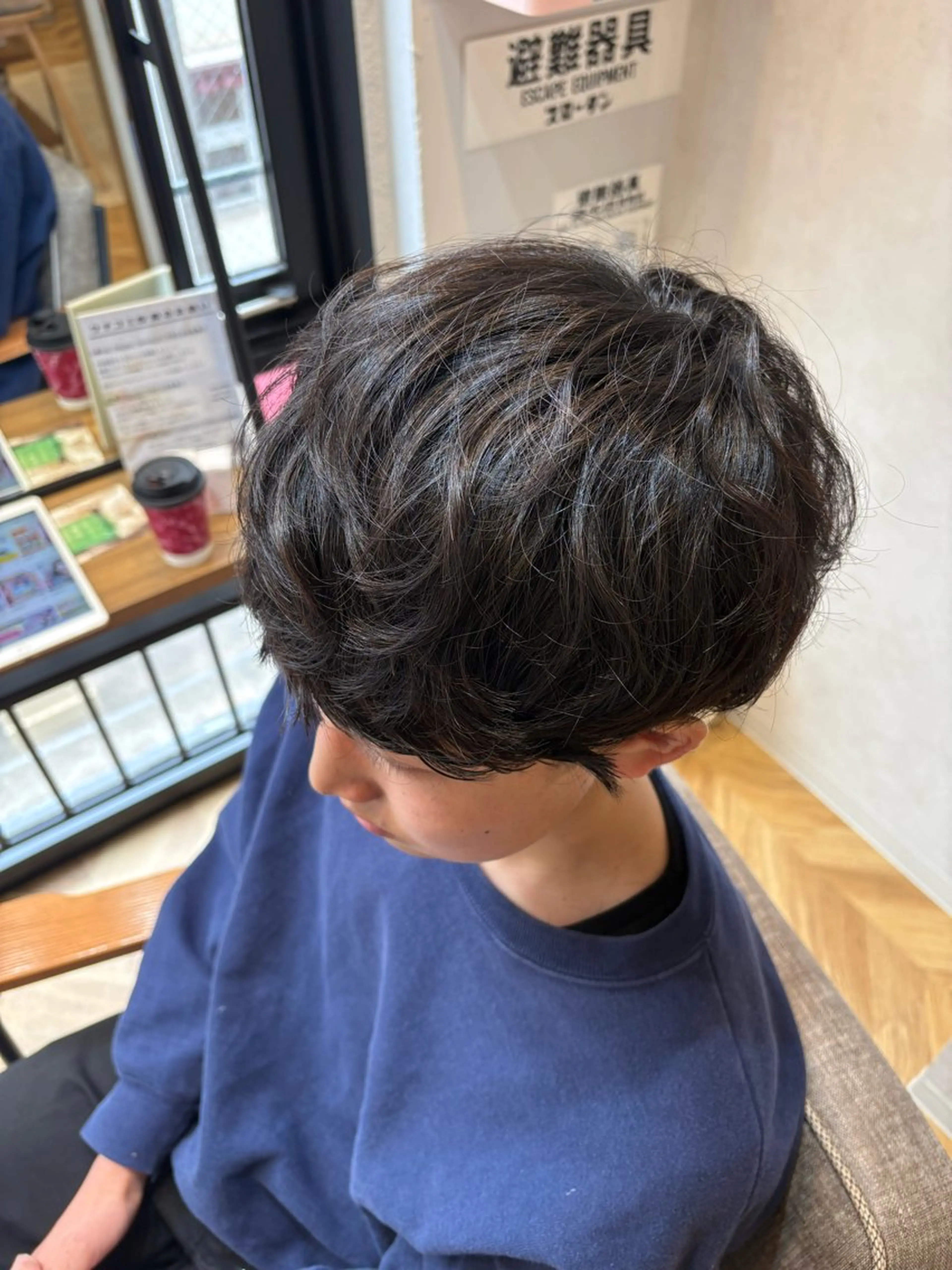 ショート パーマ メンズ カット パーマ 💜N°大分💜 三浦のヘアスタイル