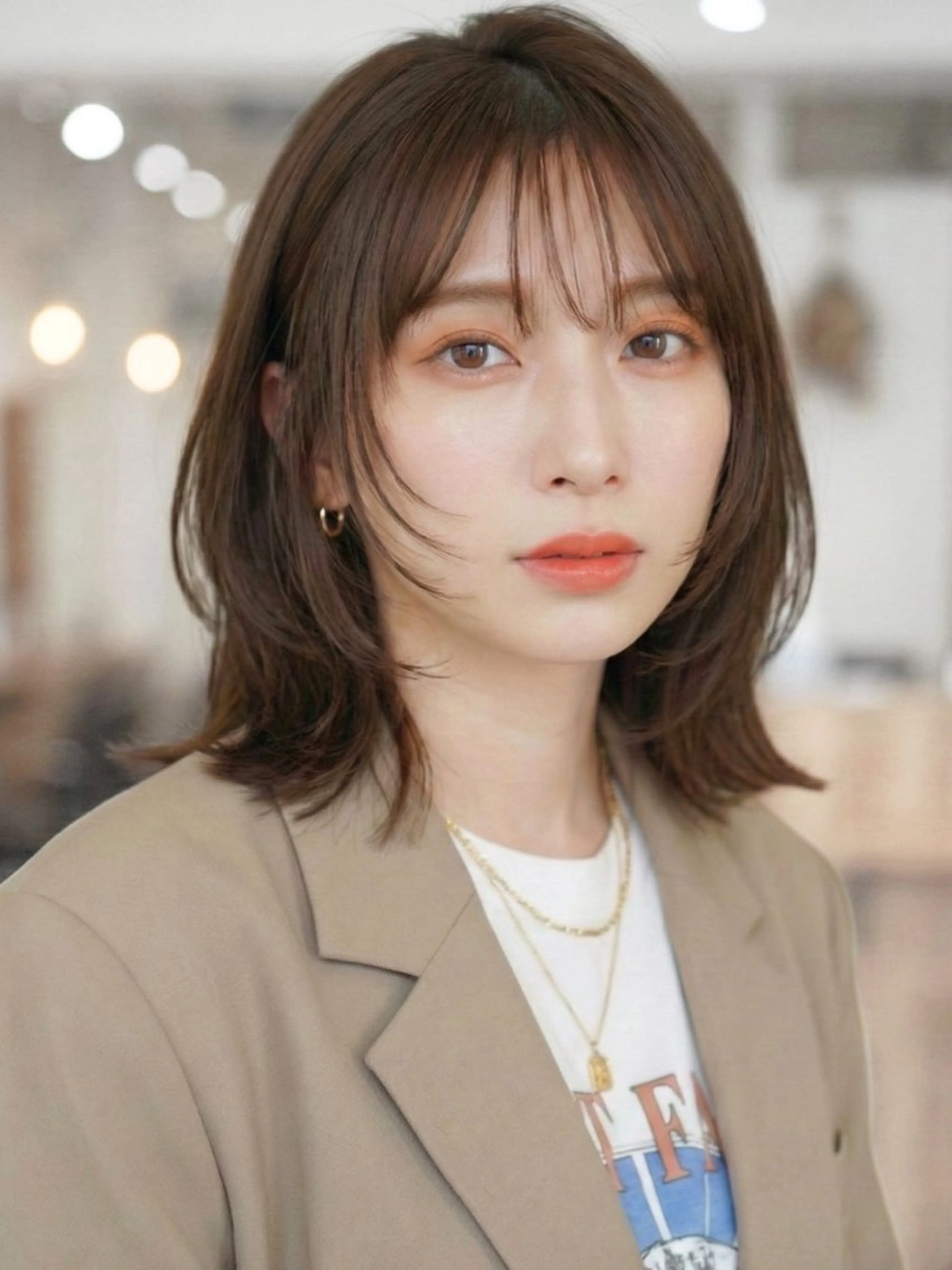 ミディアム カラー カット ヘアカラー トリートメント GULGUL 小関 伊吹のヘアスタイル