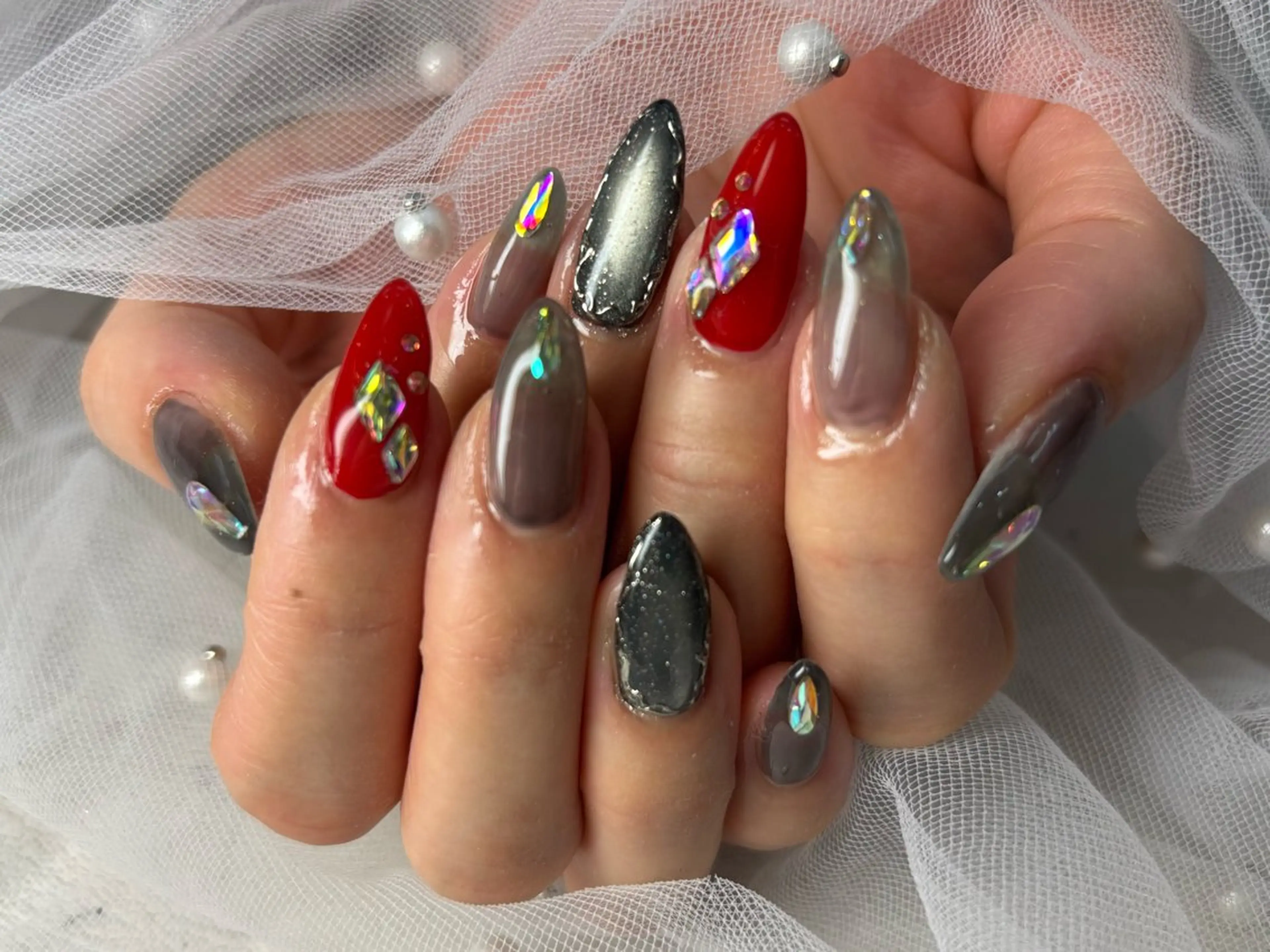 ネイル Queennail 北堀江megumiのネイルデザイン