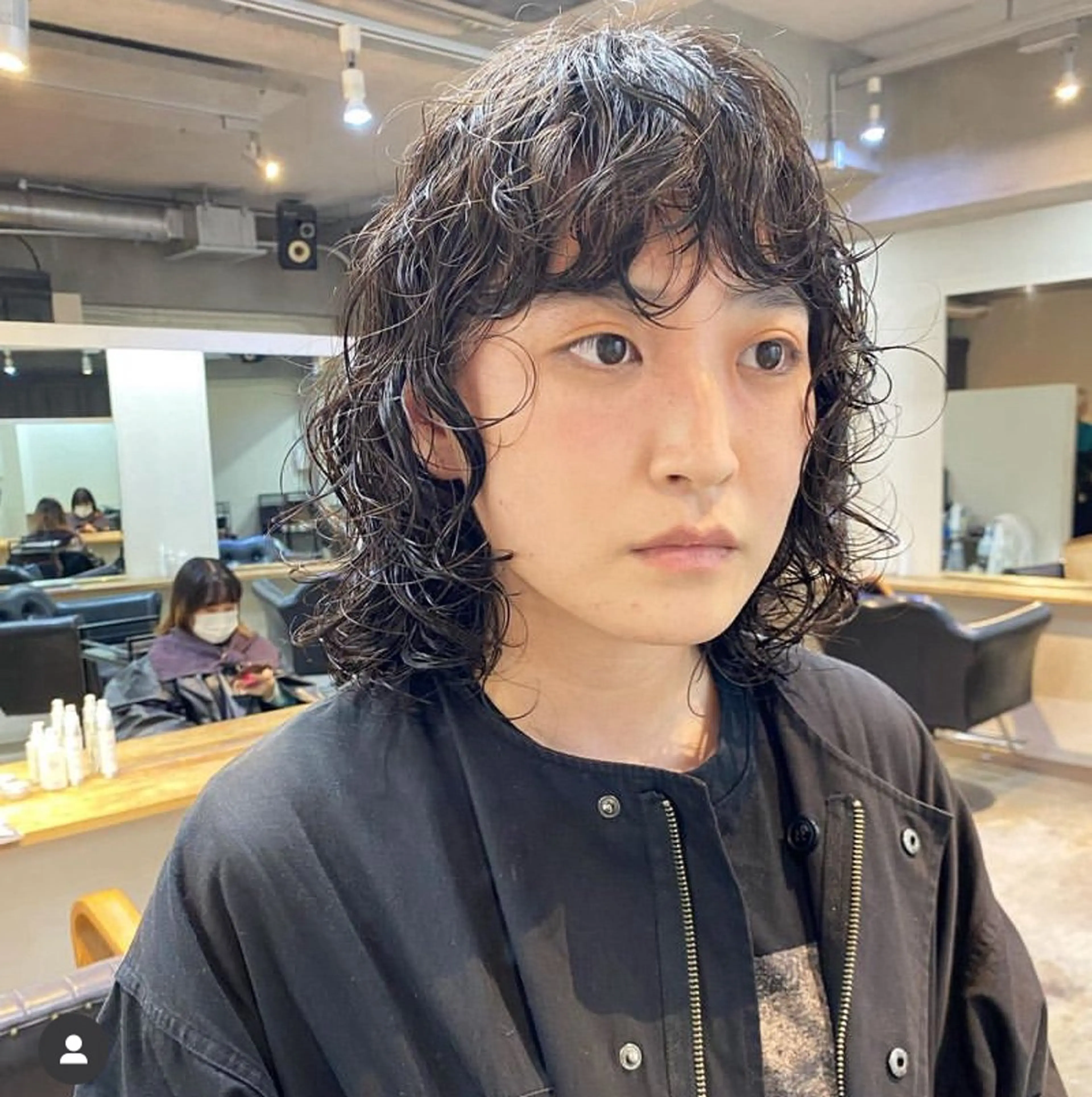 ミディアム パーマ ミディアムパーマ ボブ ウルフカット ウルフボブ 坂本 裕介/パーマのヘアスタイル