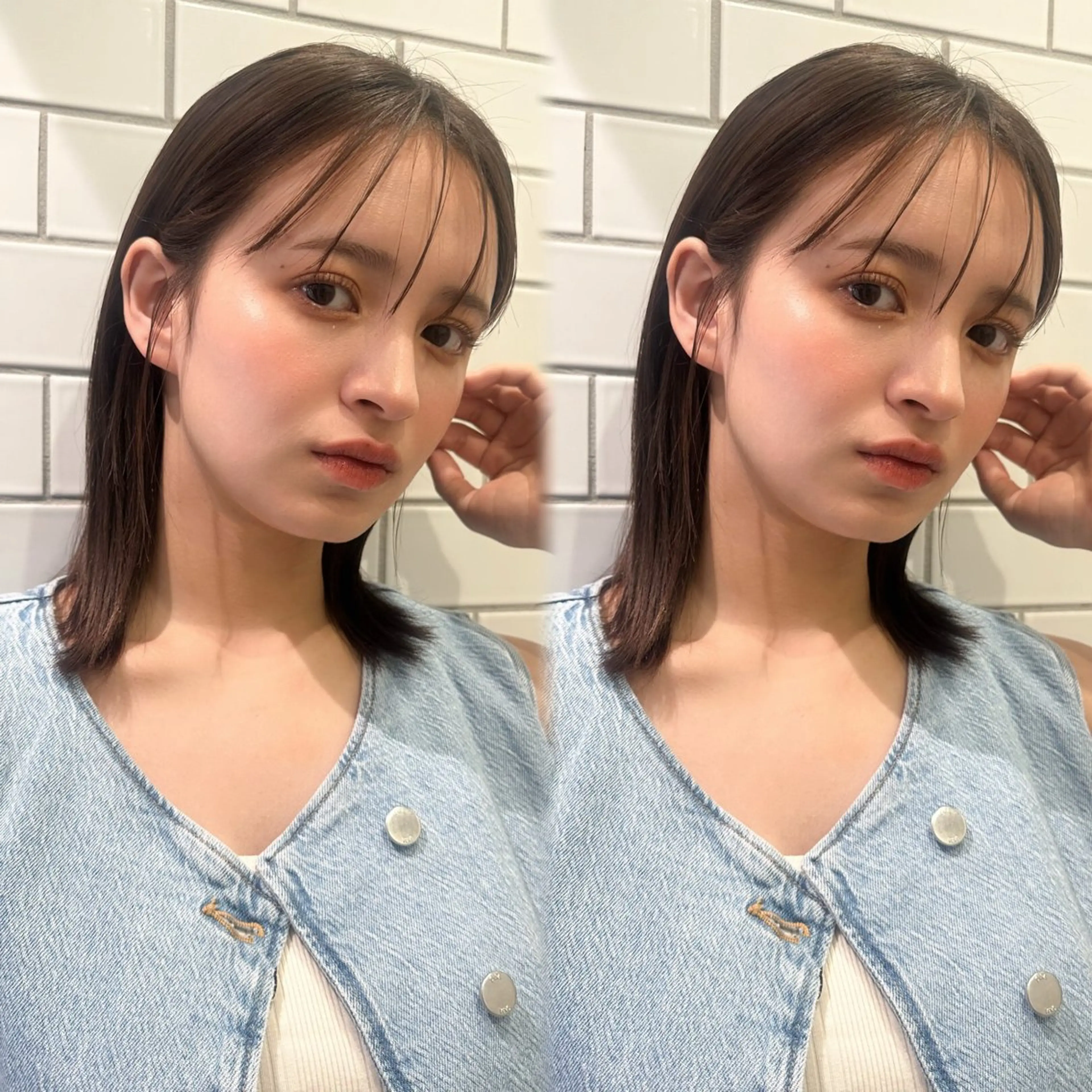 ❤️【平日/当日】お得クーポン🉐似合せカット＋透明感カラー✨＋高保湿ナノスチームトリートメントの写真