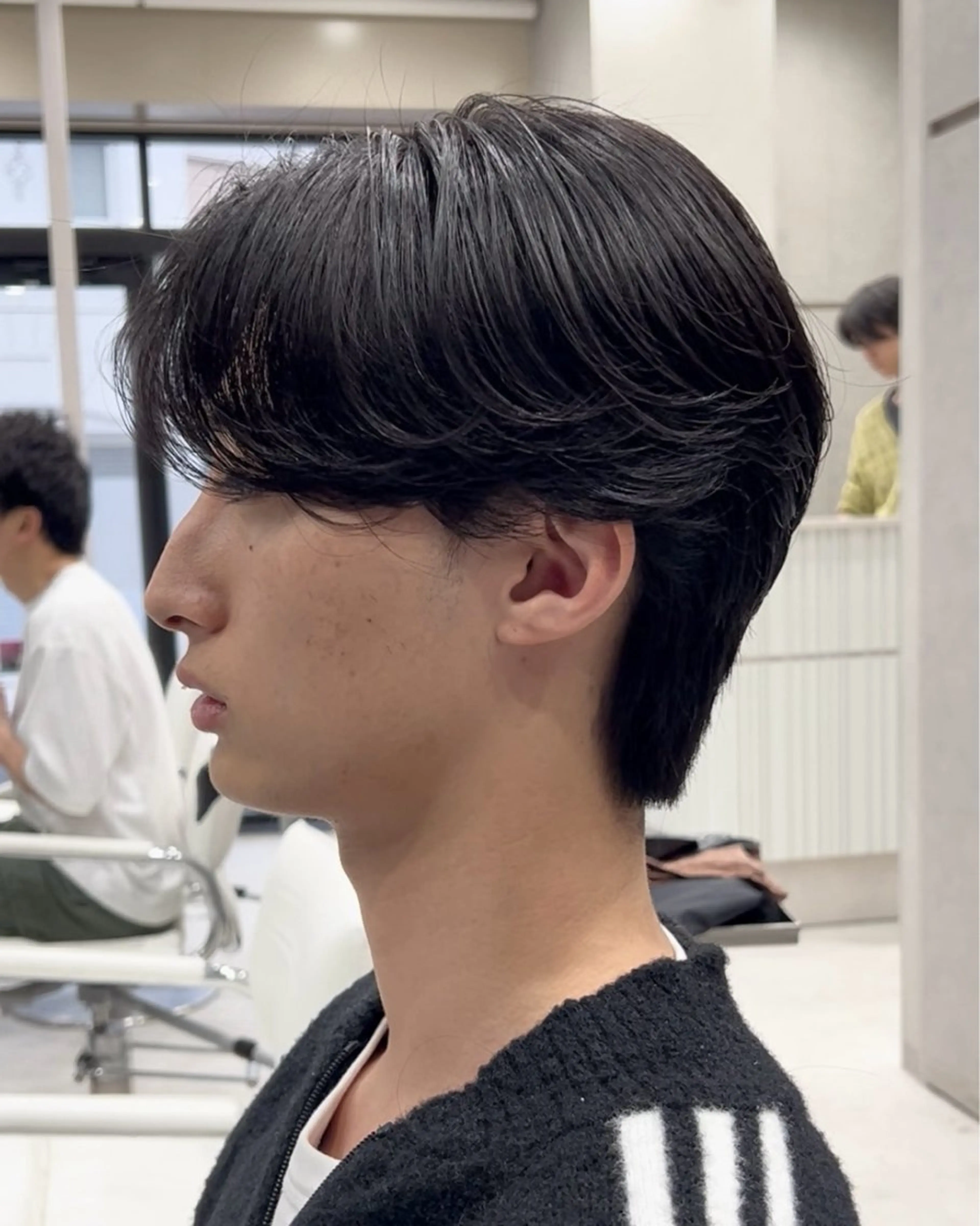 パーマ メンズ カット 縮毛矯正 毛流れ/メンズパーマ kanata/溝の口のヘアスタイル