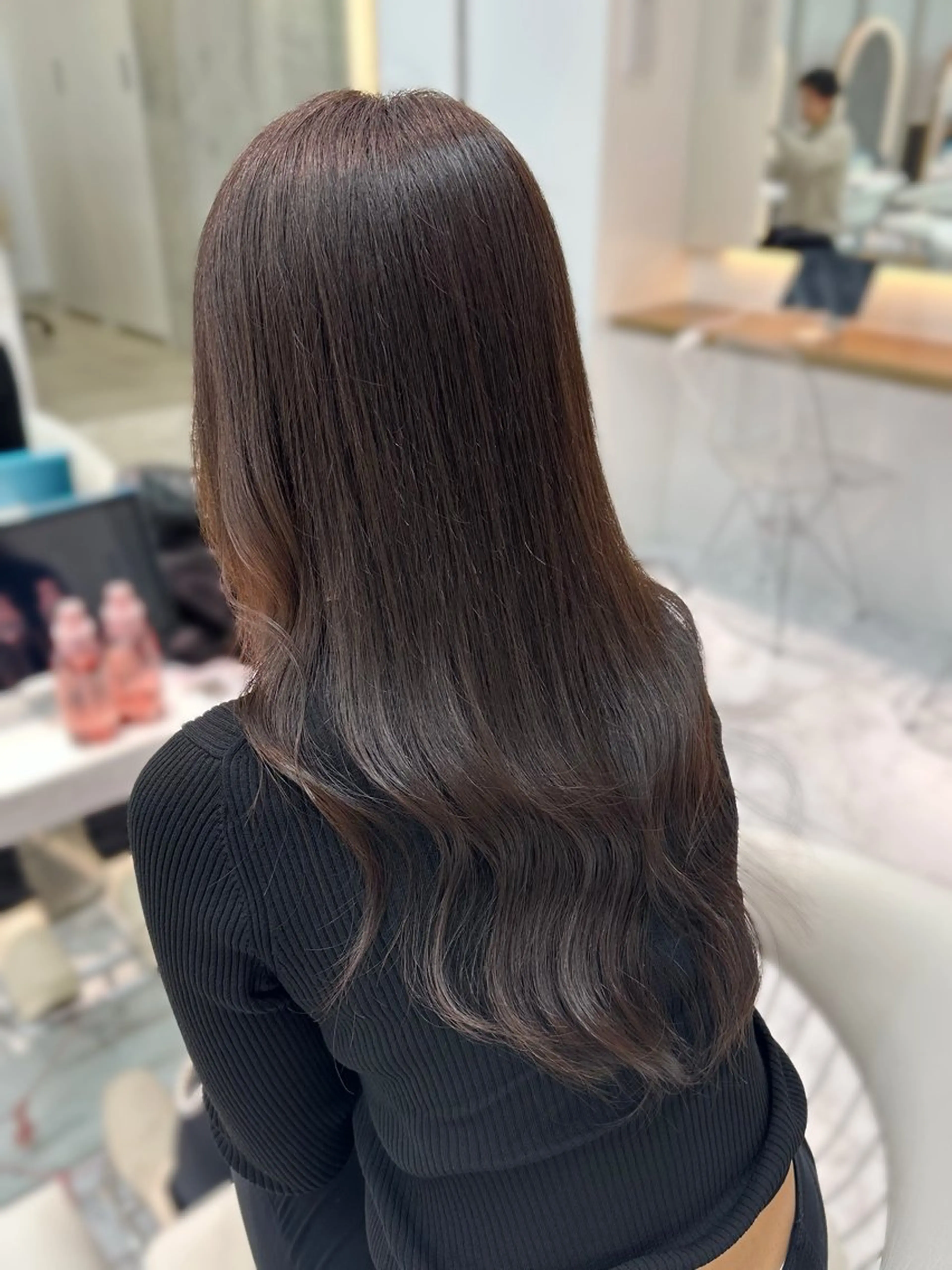 【最高級トリートメント】カット+ワンカラー+髪質再生4ステップトリートメント✨🪄(超音波アイロン付き)の写真