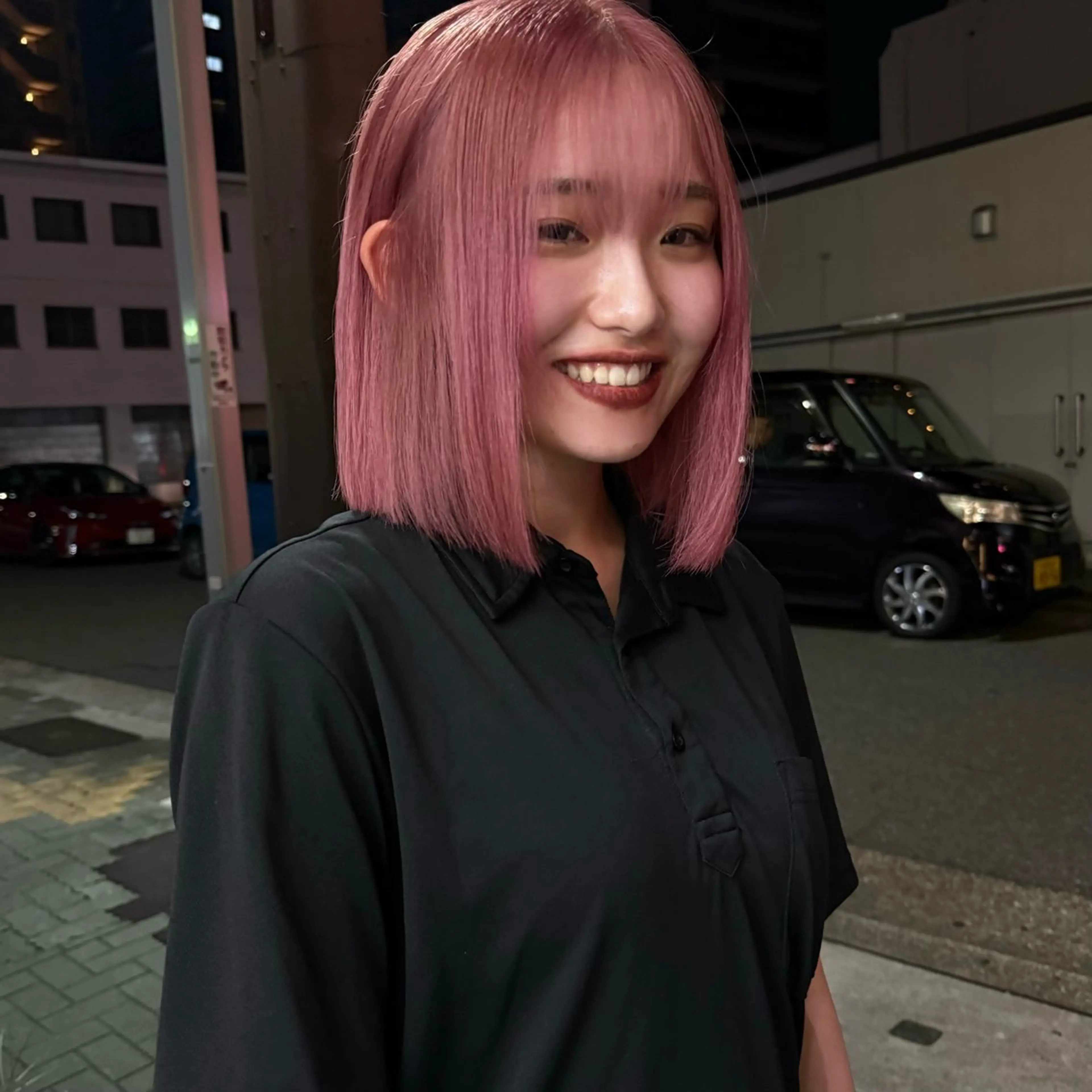 ミディアム ヘアカラー トリートメント 舟橋耀/ブリーチカラ ー/レイヤーカットのヘアスタイル