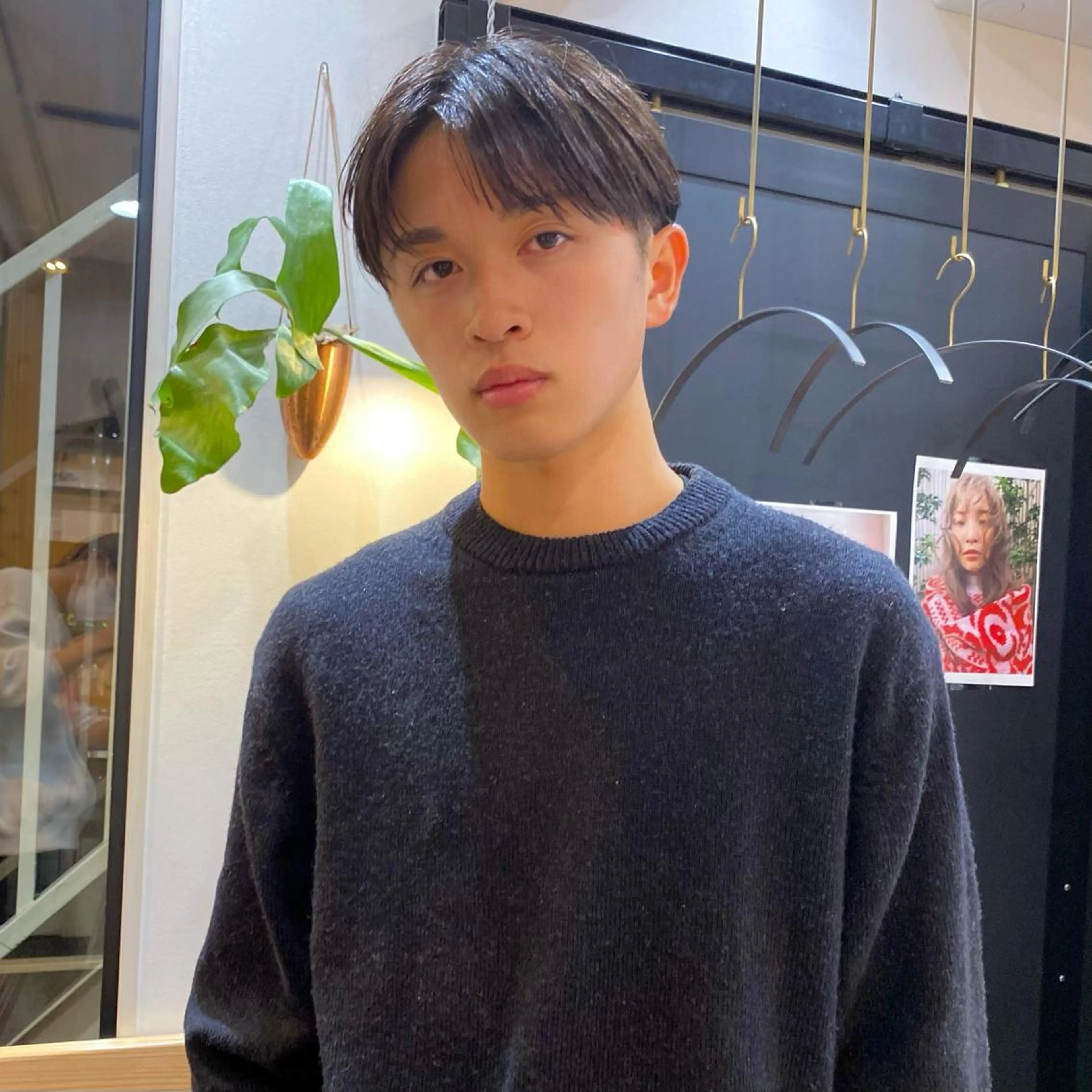 ショート メンズ マッシュ シースルーマッシュ ダウンパーマ 【sity.ザイク】のヘアスタイル