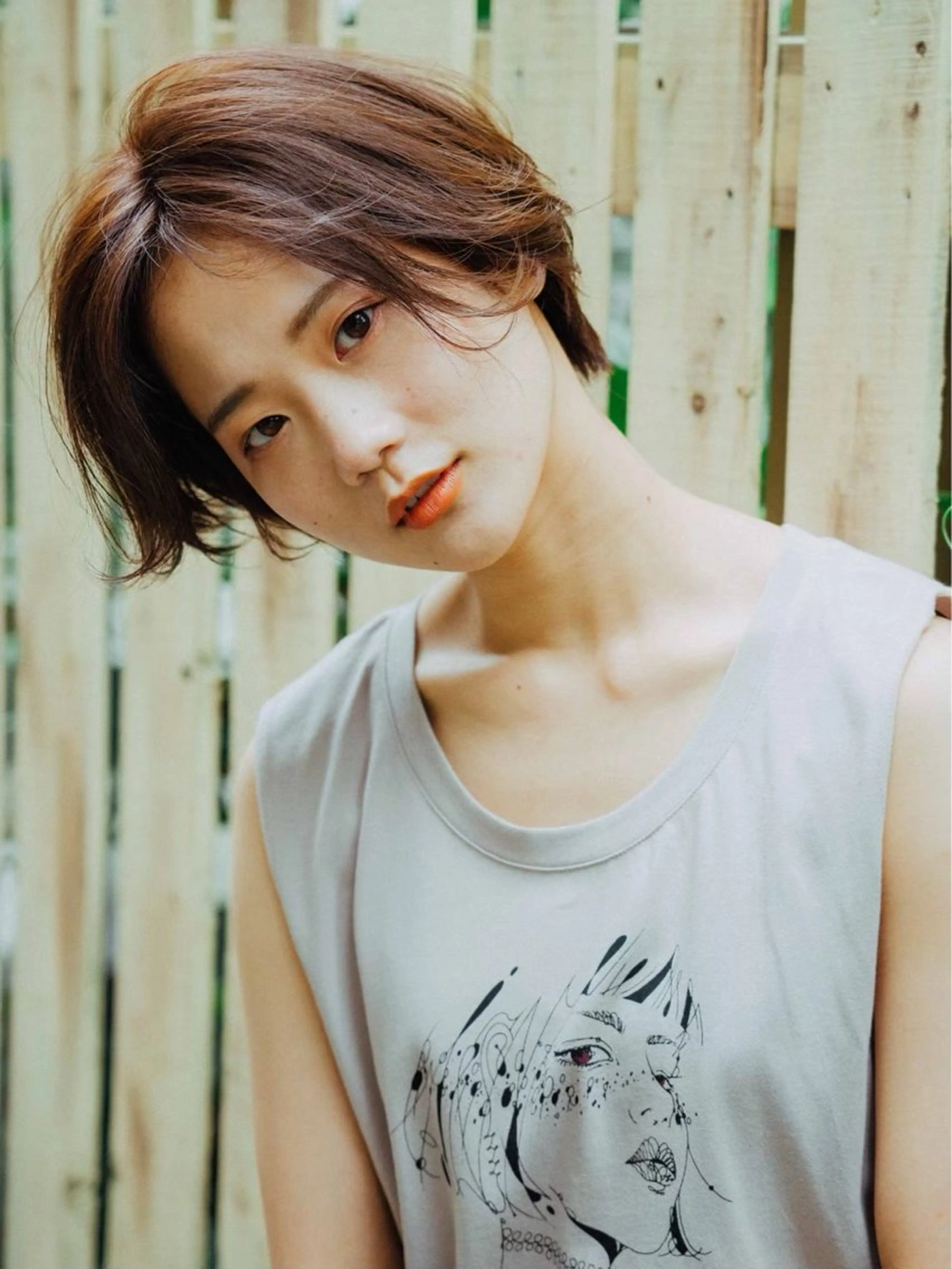 ショート カラー ﾌｸﾀﾞ ﾚﾝのヘアスタイル