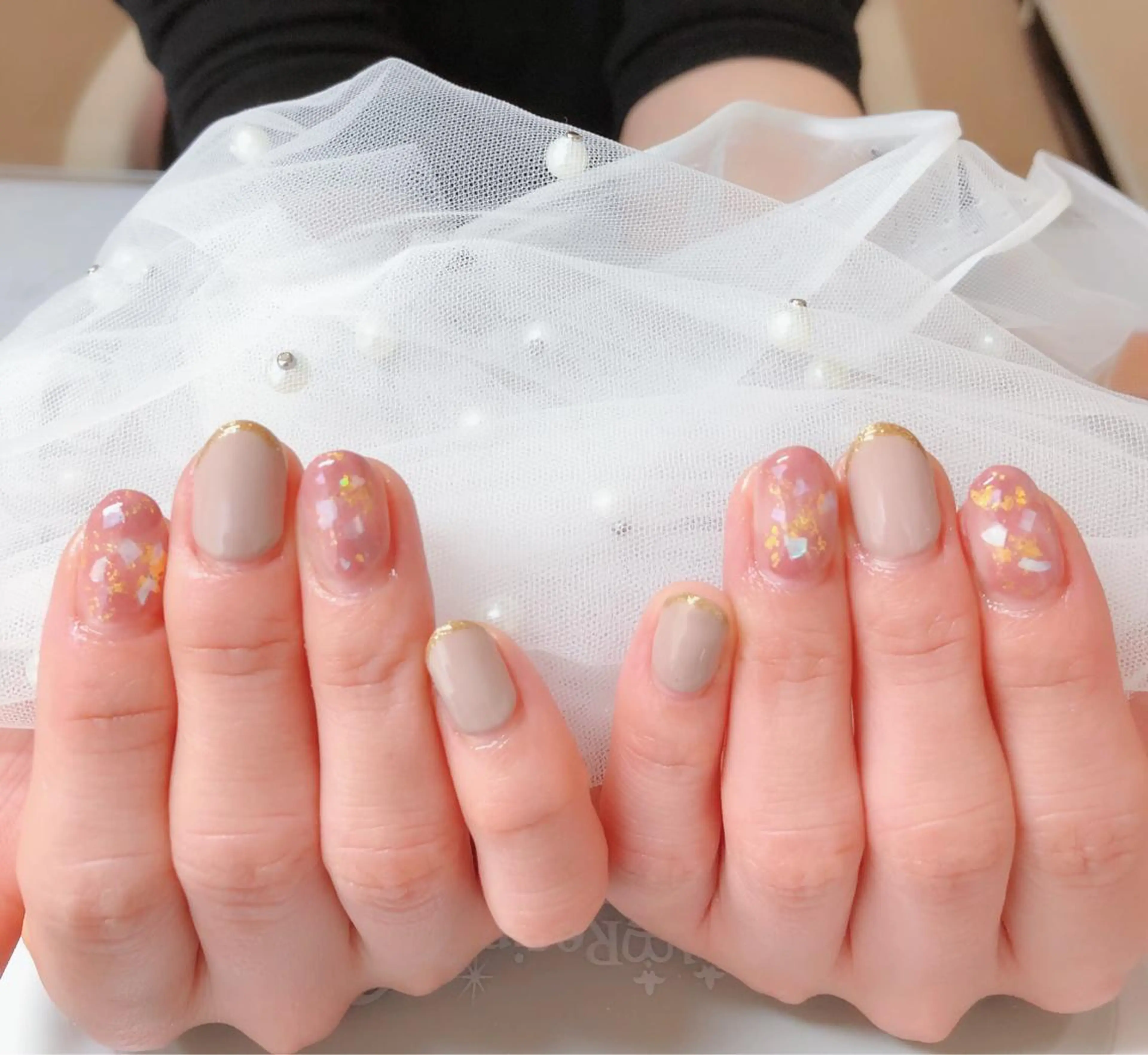 ネイル ハンドネイル マジック ミラーのネイルデザイン