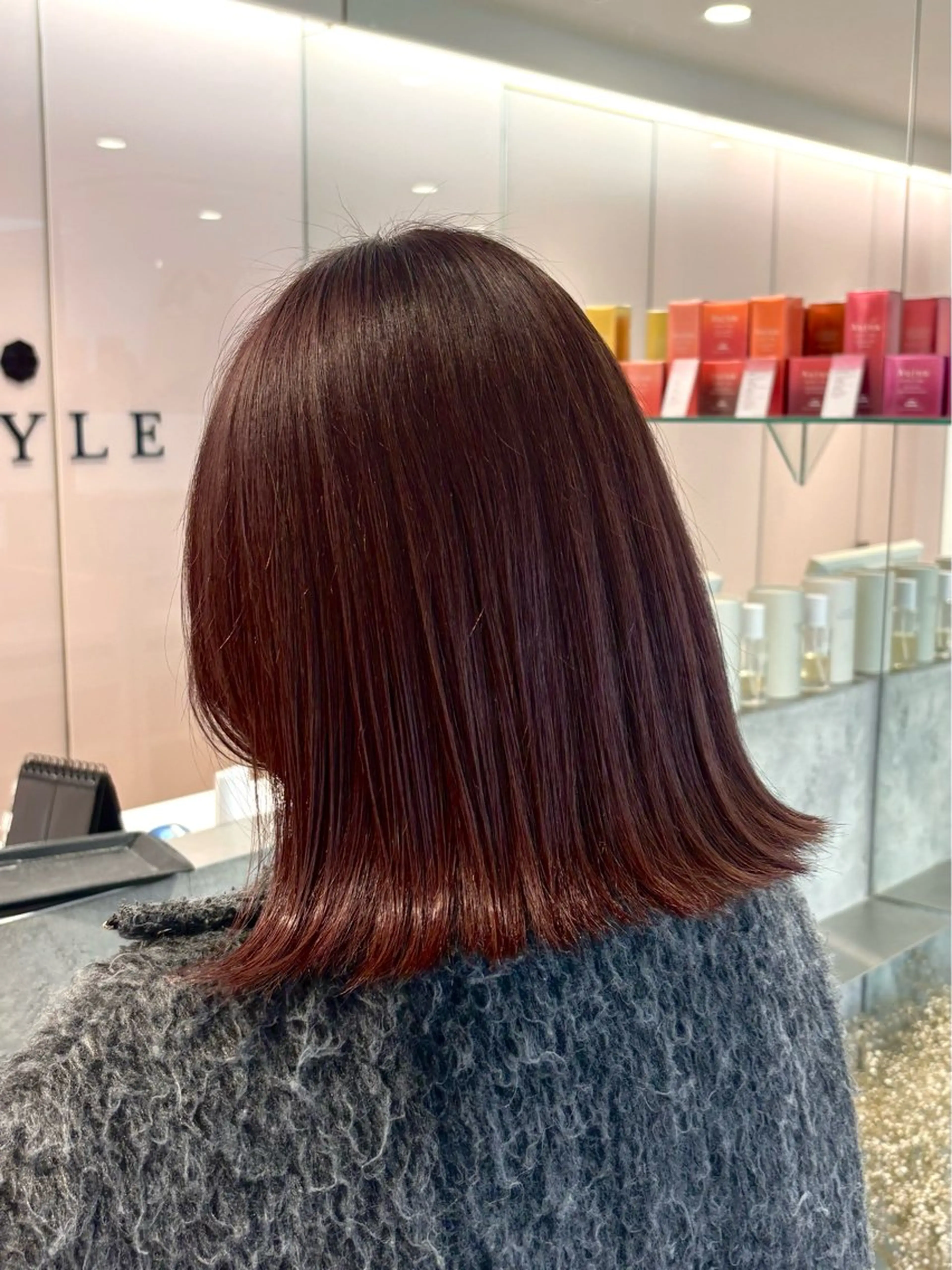 カラー ブラウンカラー ピンクカラー ヘアセット 艶カラー/アレンジ 💟すなおのヘアスタイル