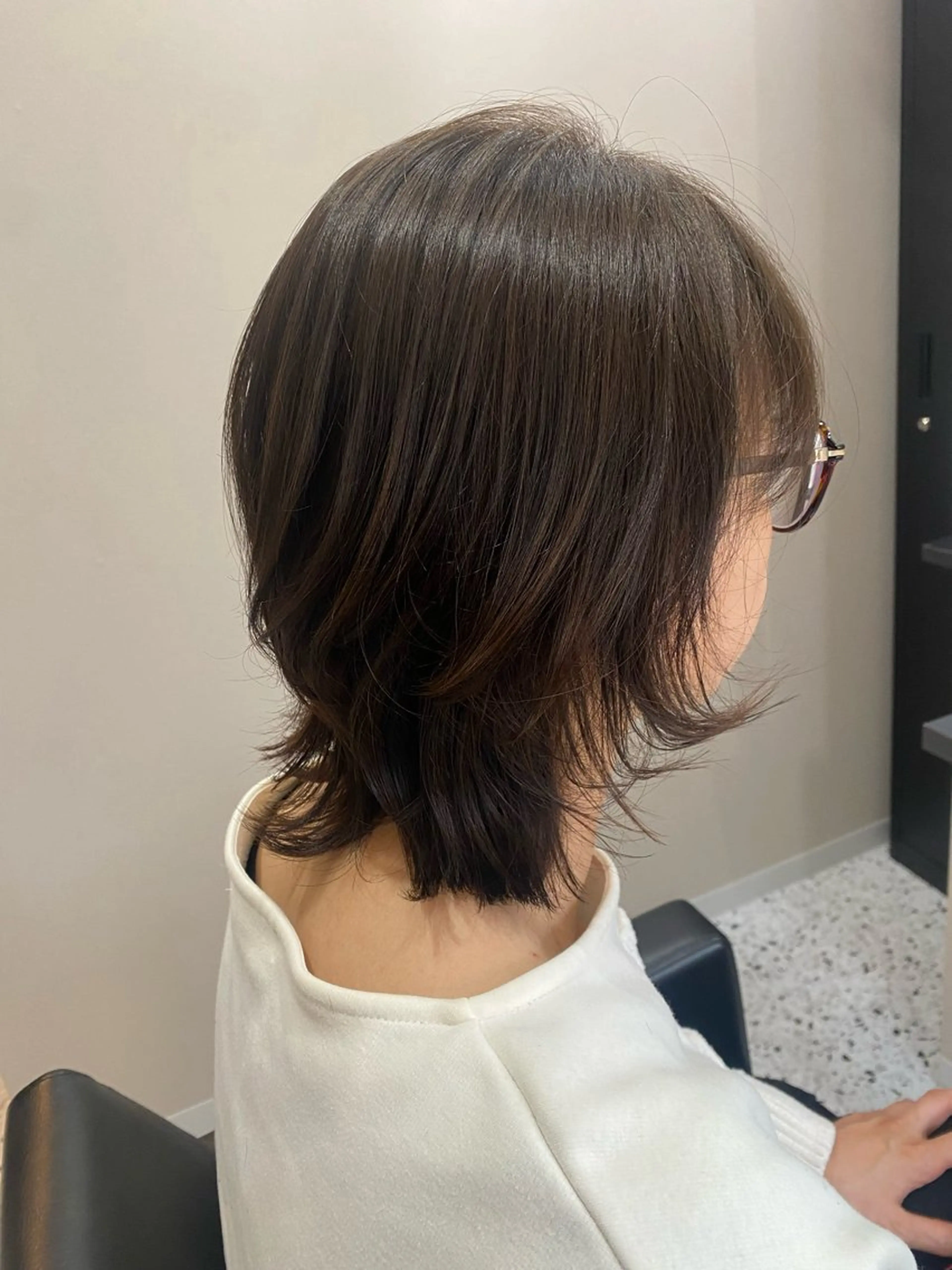 ミディアム カラー ブラウンカラー オリーブブラウン ウルフカット トリートメント 美髪×髪質改善 🖤Yukineのヘアスタイル