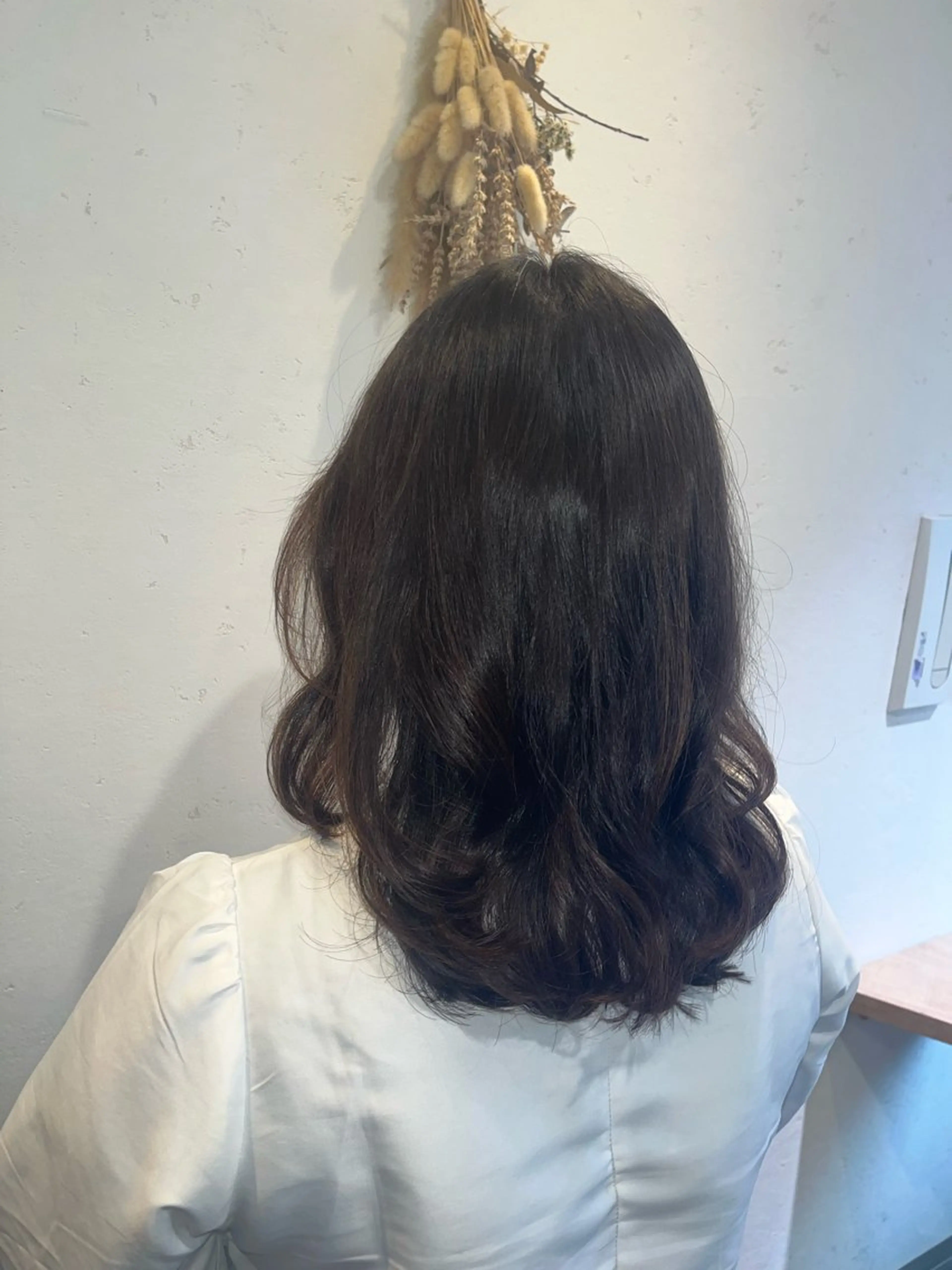 セミロング パーマ セミロングパーマ デジタルパーマ カット パーマ トリートメント デビューモデル募集 曳舟FUKUDAのヘアスタイル