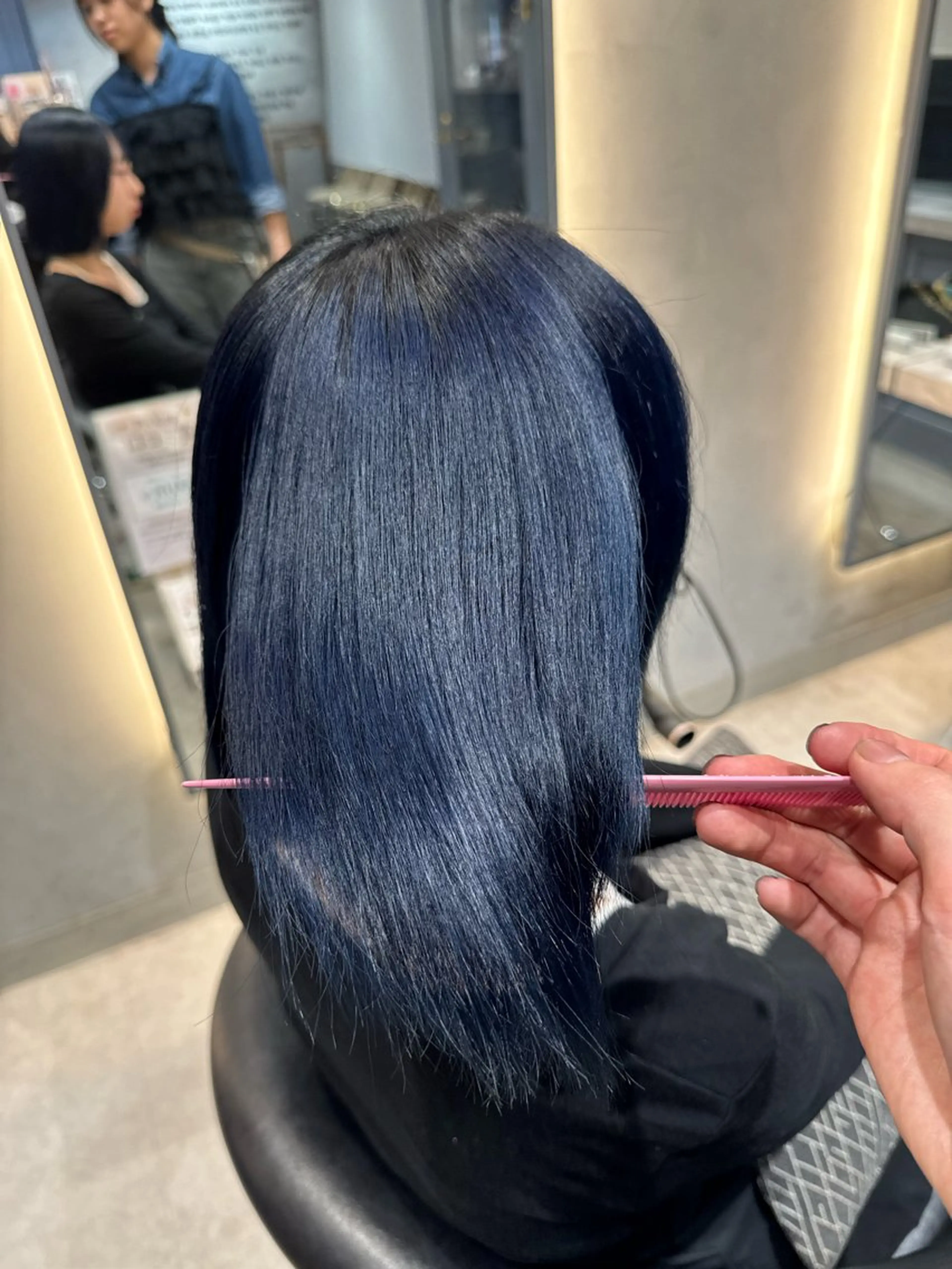 ミディアム カラー うる艶カラー·̩͙/ rikoのヘアスタイル