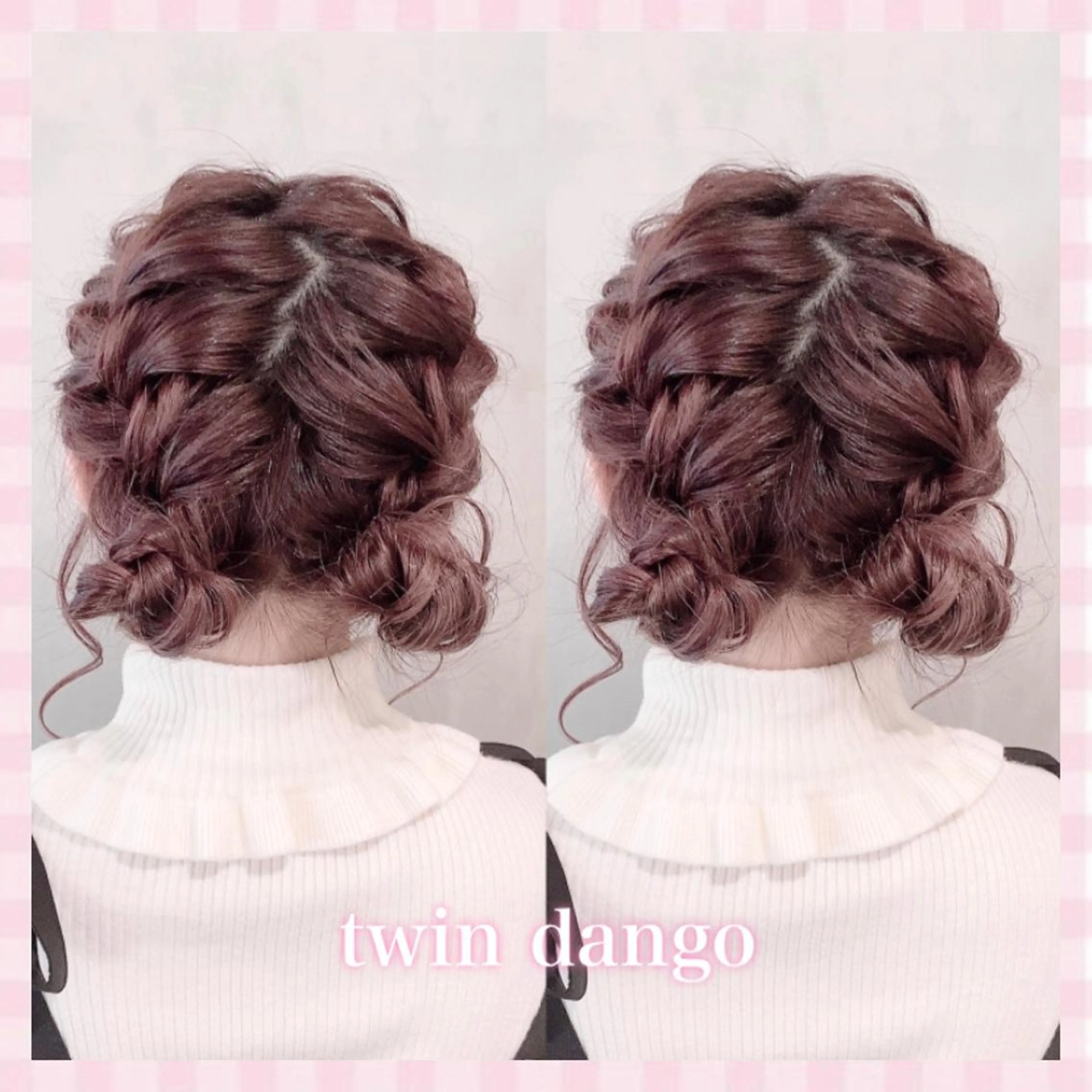 セミロング ヘアアレンジ 💗ガーリーヘア🎀 saki💗のヘアスタイル