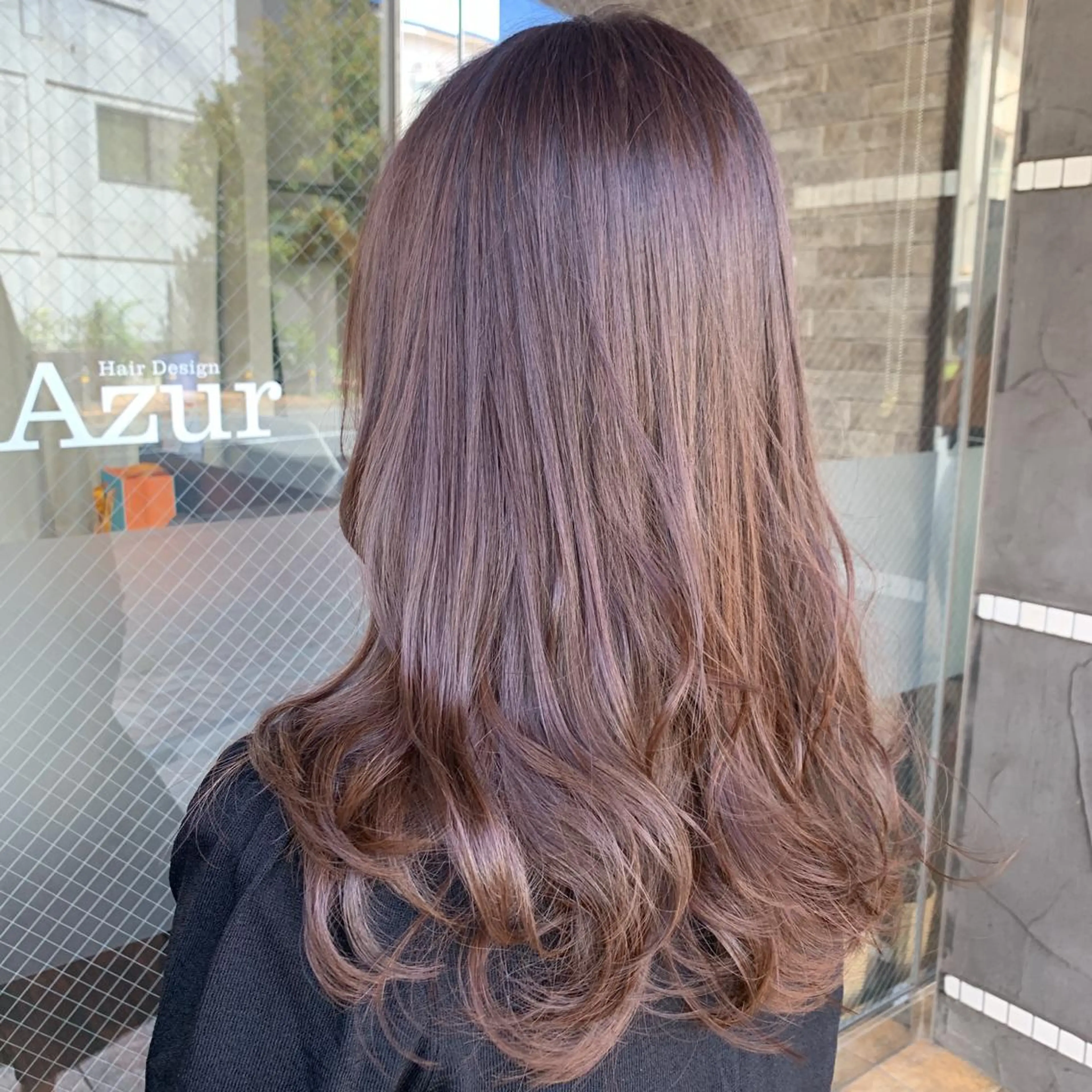 セミロング カラー HairDesign Azurのヘアスタイル