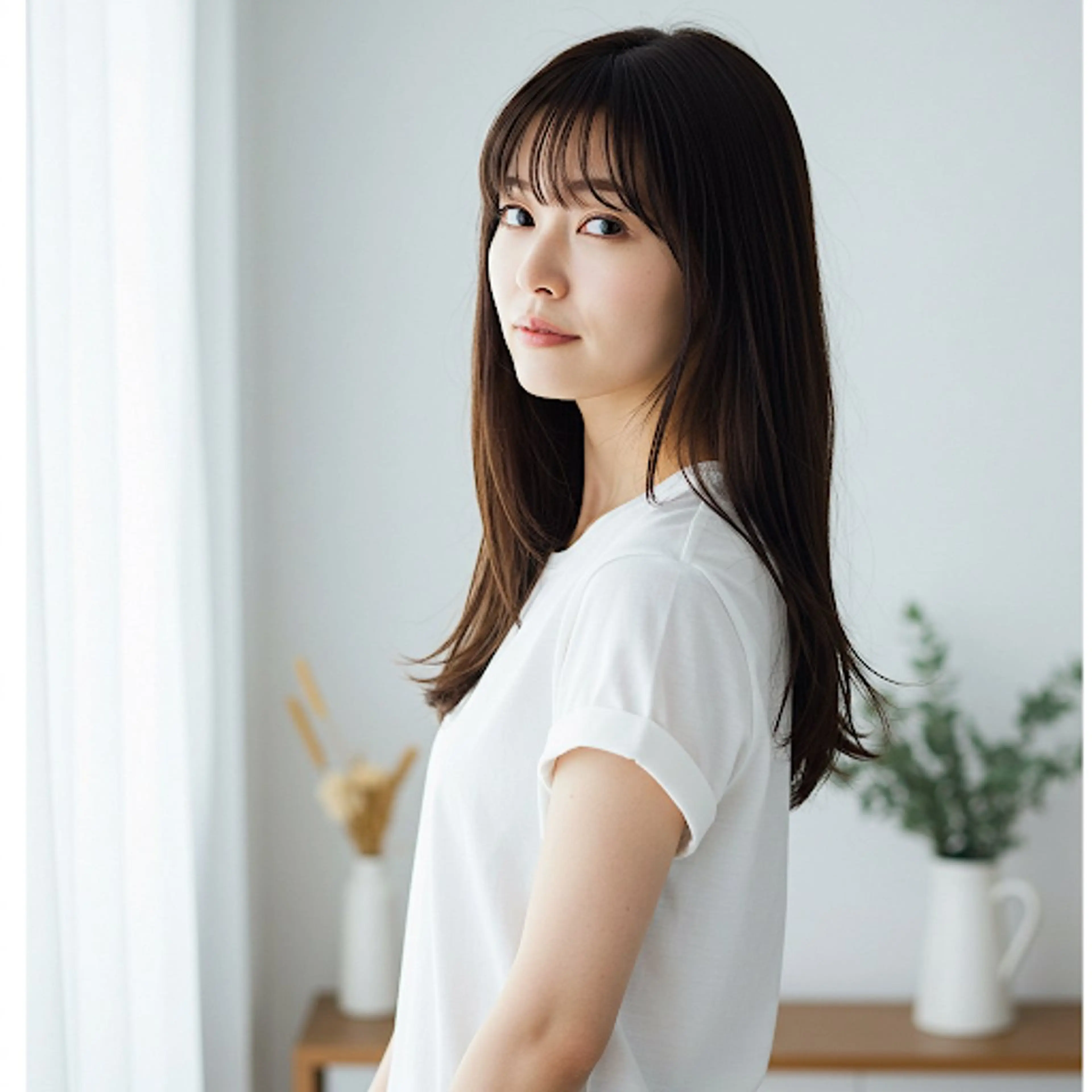 セミロング カット ヘアカラー トリートメント ヘッドスパ ✂︎ ｼﾝﾀｸ ✂︎のヘアスタイル