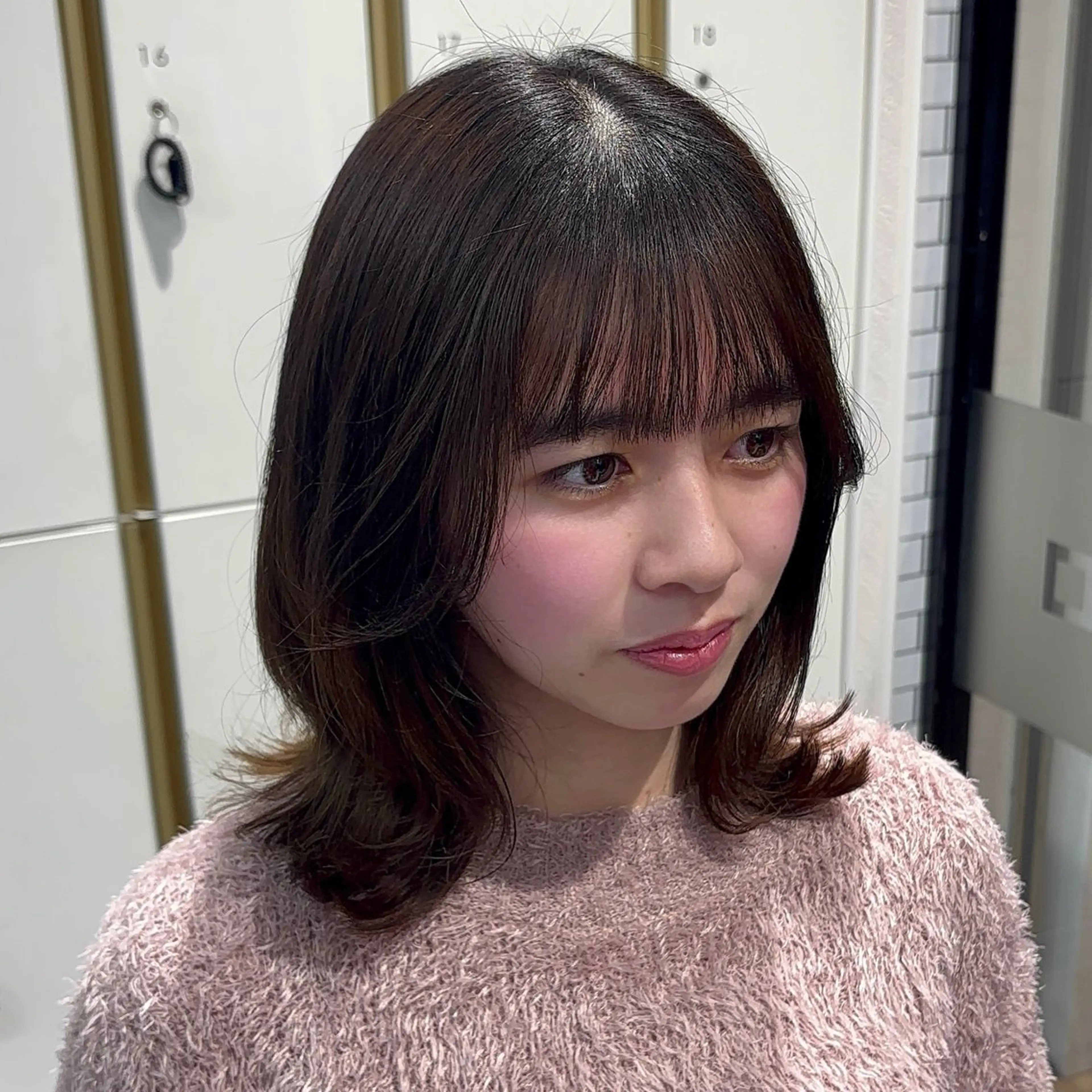 ミディアム レイヤーカット 垢抜けヘア/ レイヤー/暖色/麻咲のヘアスタイル