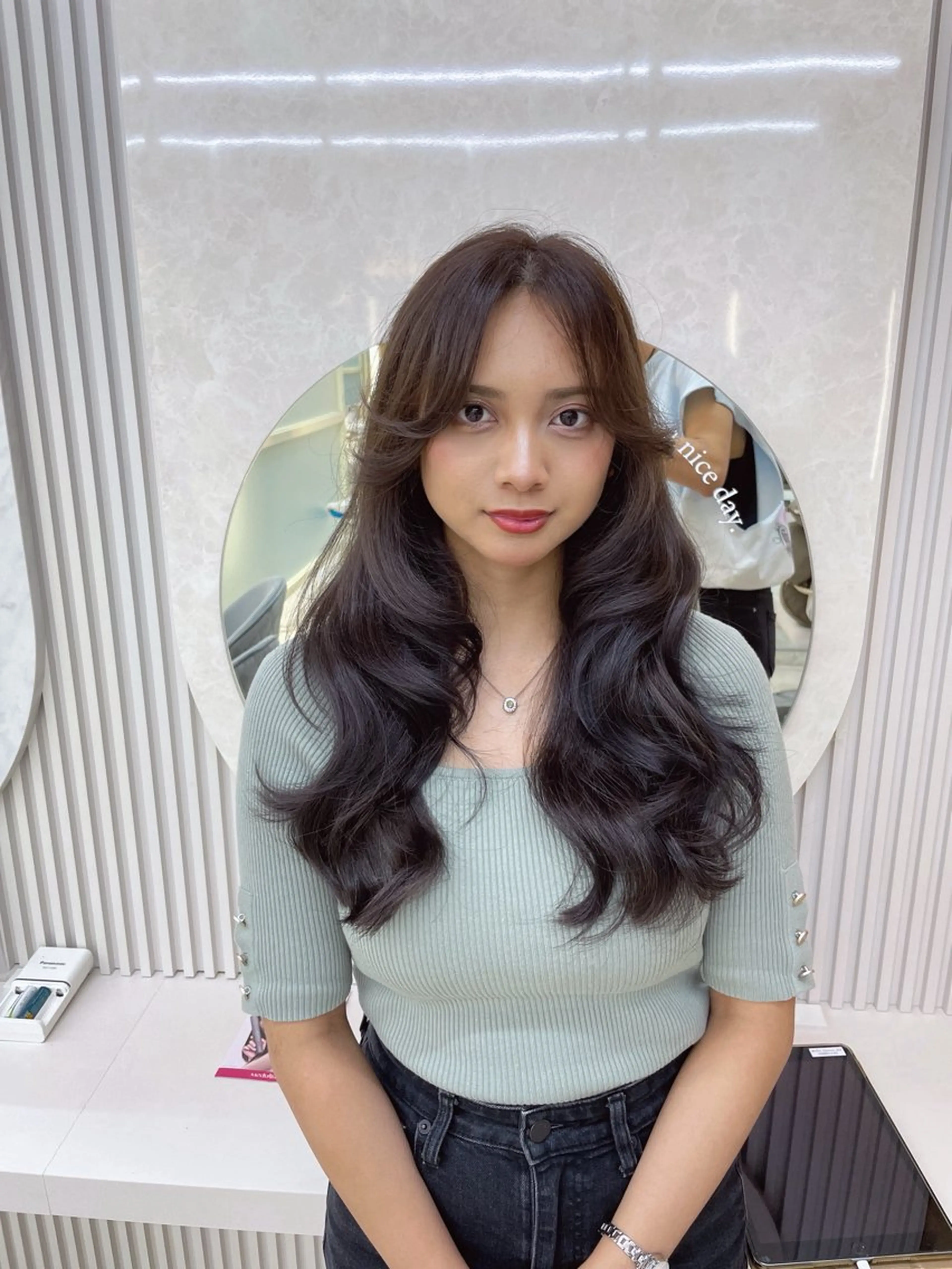 ロング レイヤー/顔周り /韓国ヘア/TAKUのヘアスタイル