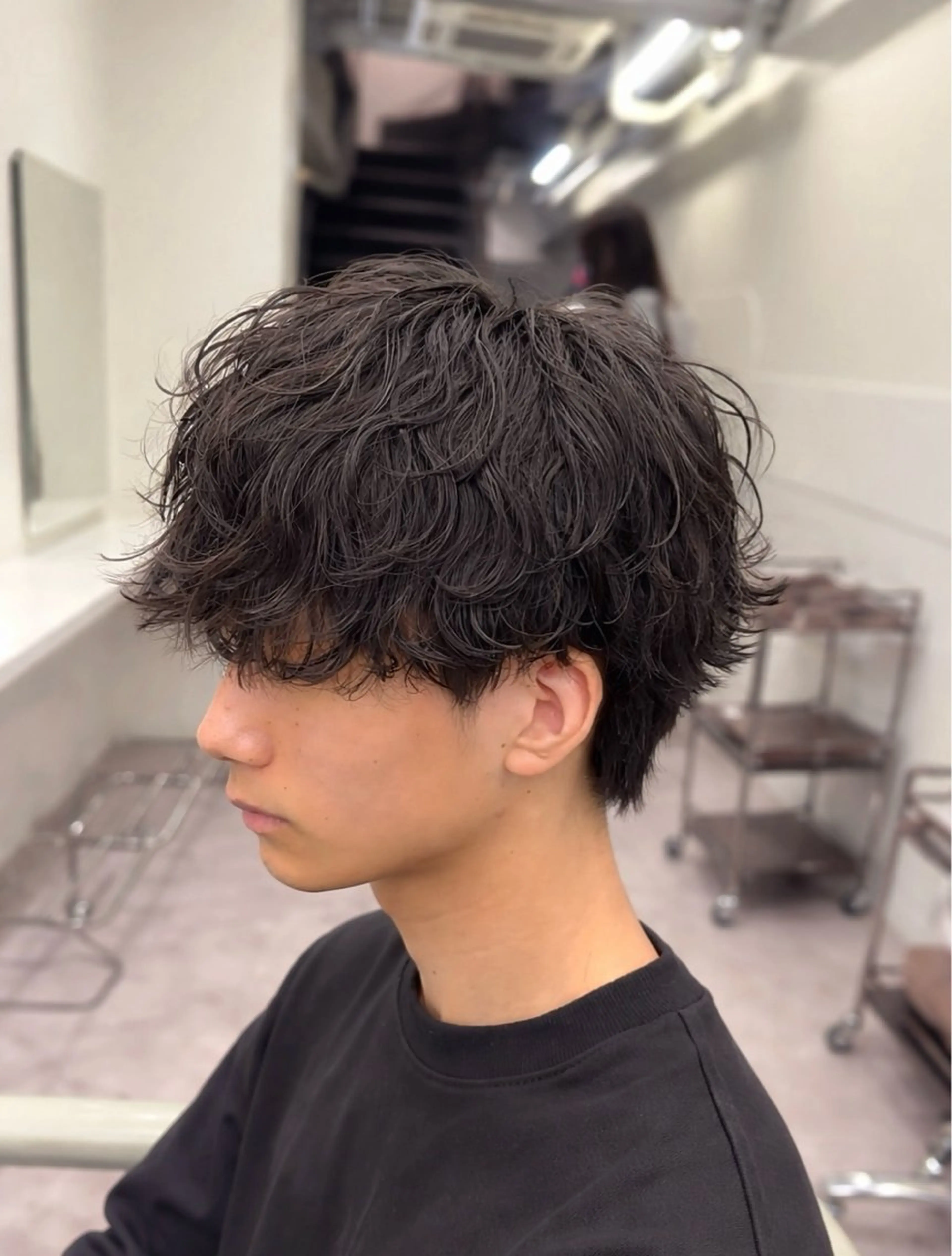 パーマ メンズ カット パーマ トリートメント ヘッドスパ 【メンズ専門】名駅 /パーマ/髪質改善のヘアスタイル