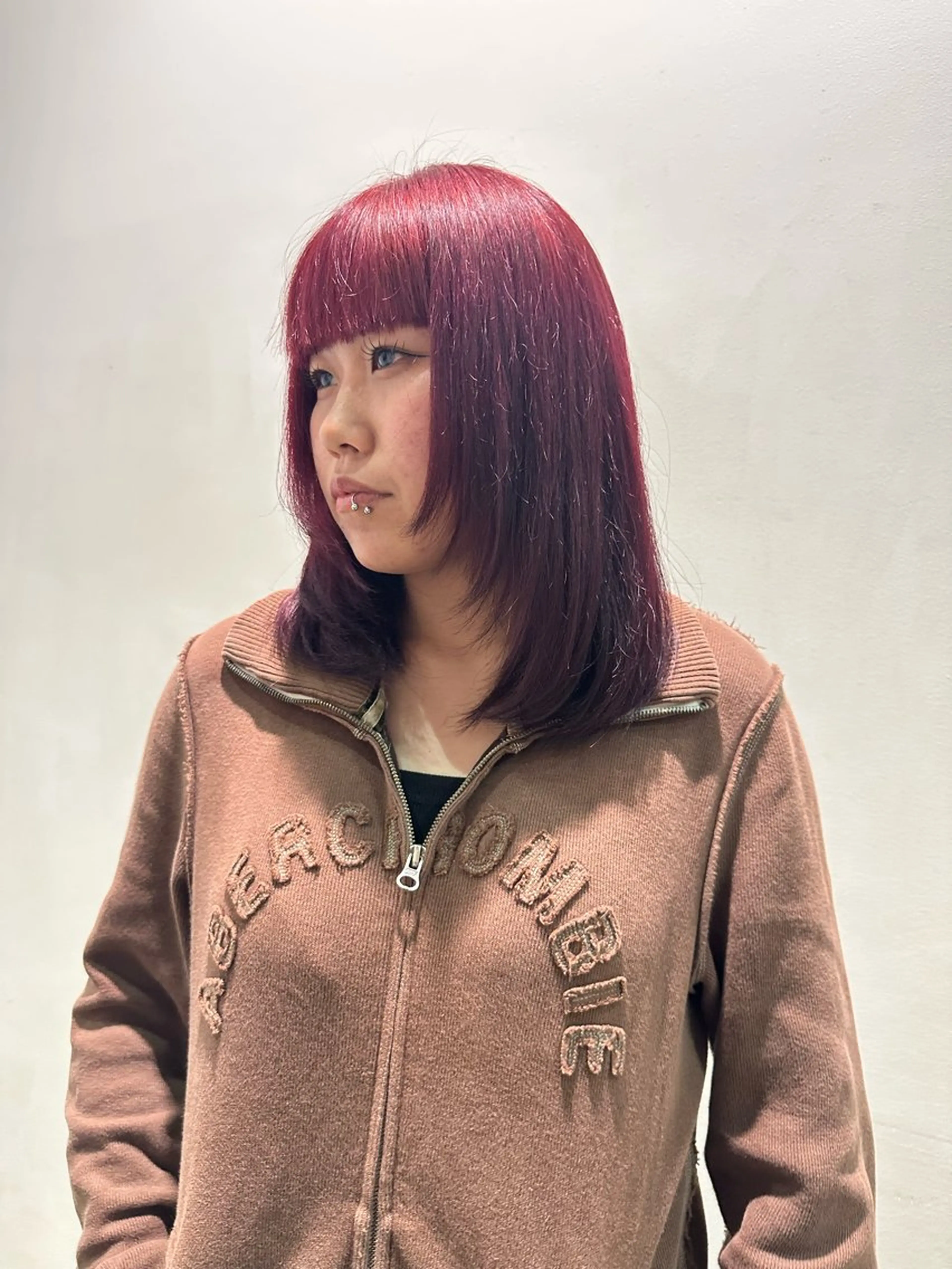 ミディアム カラー ヘアカラー ✨髪質改善/ 縮毛矯正✨ケント🌳のヘアスタイル