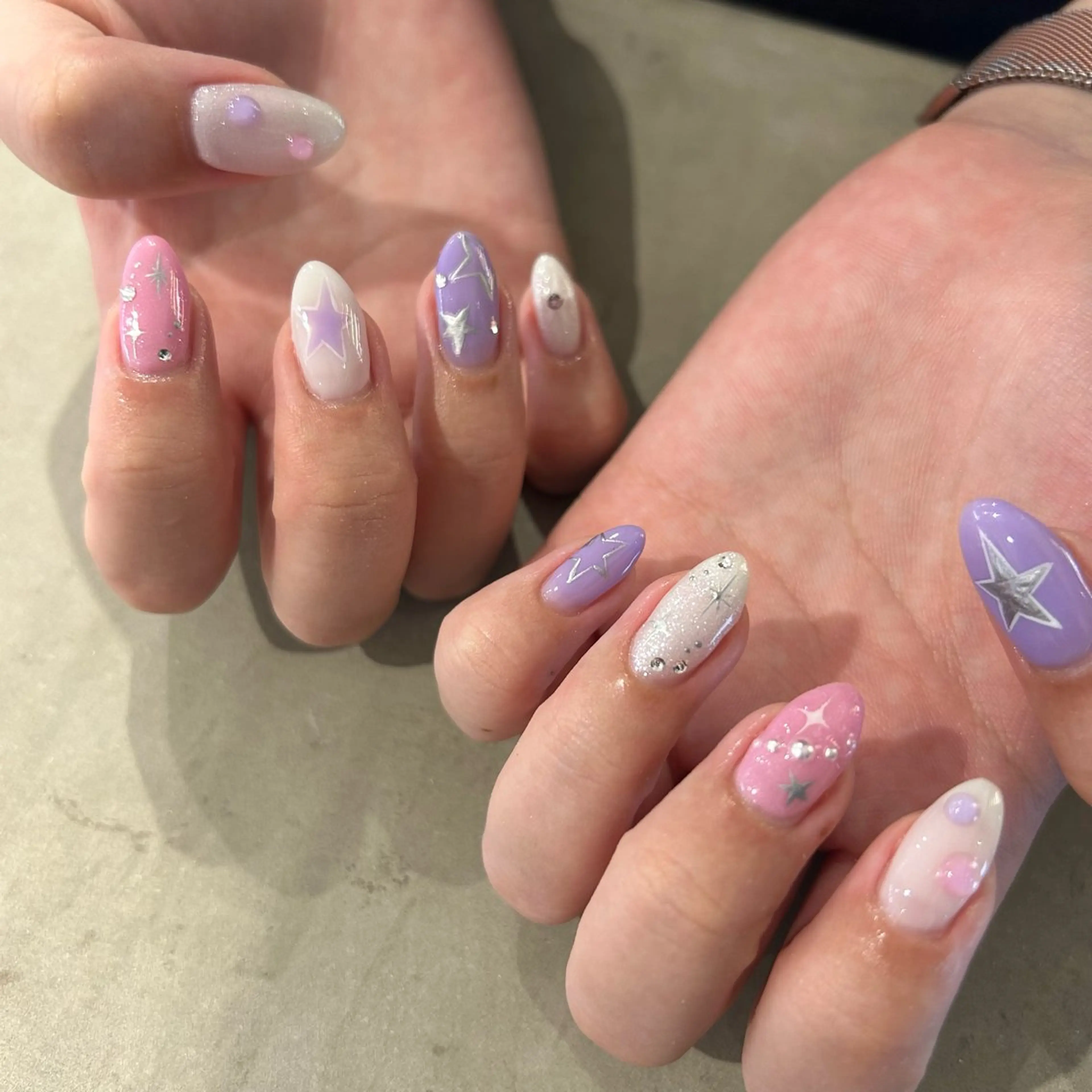 ネイル SHELLTOKYO 💜Kazamakiのネイルデザイン