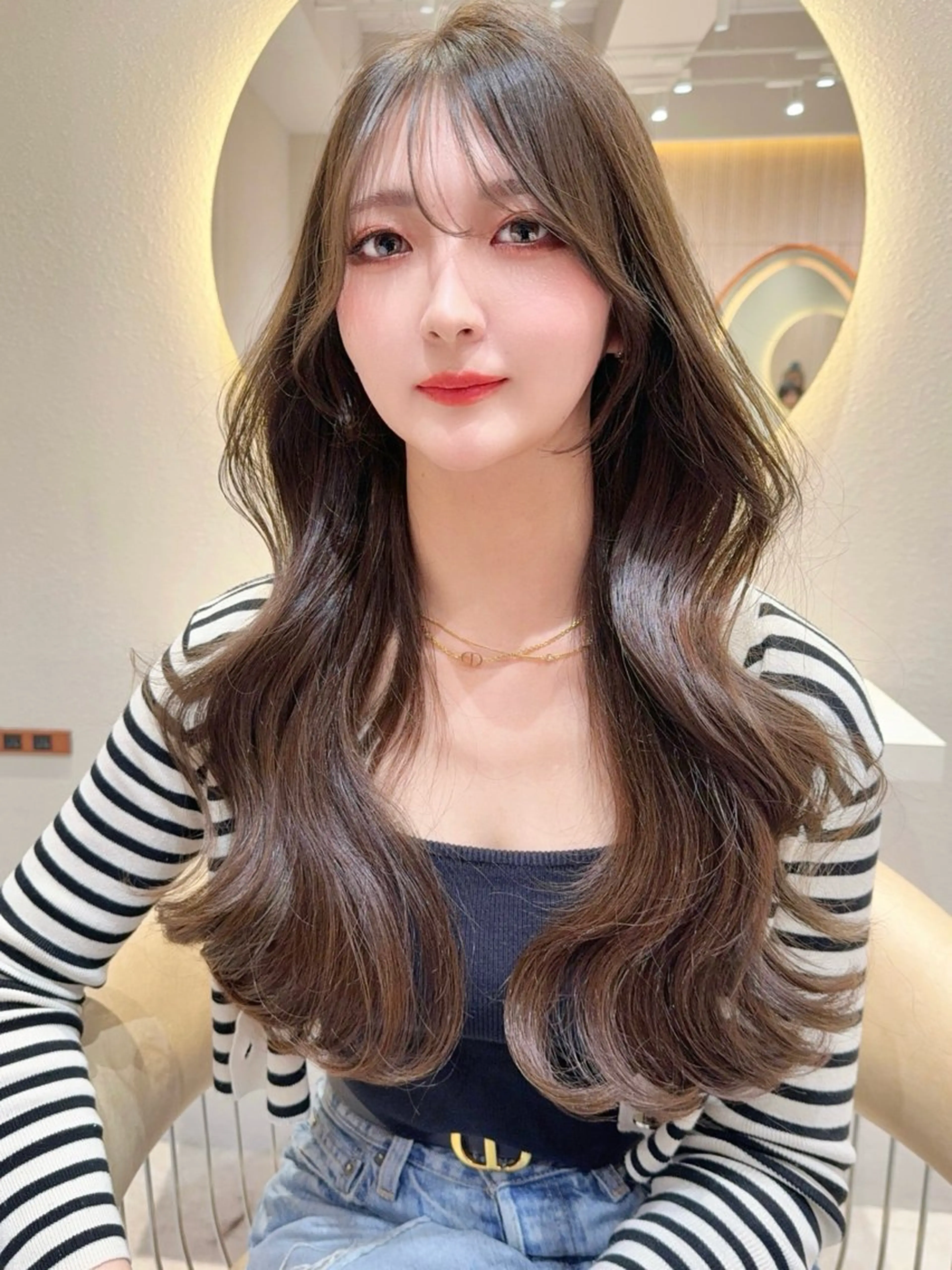 ロング カラー ヘアカラー レイヤー❣️縮毛矯 川村利幸のヘアスタイル