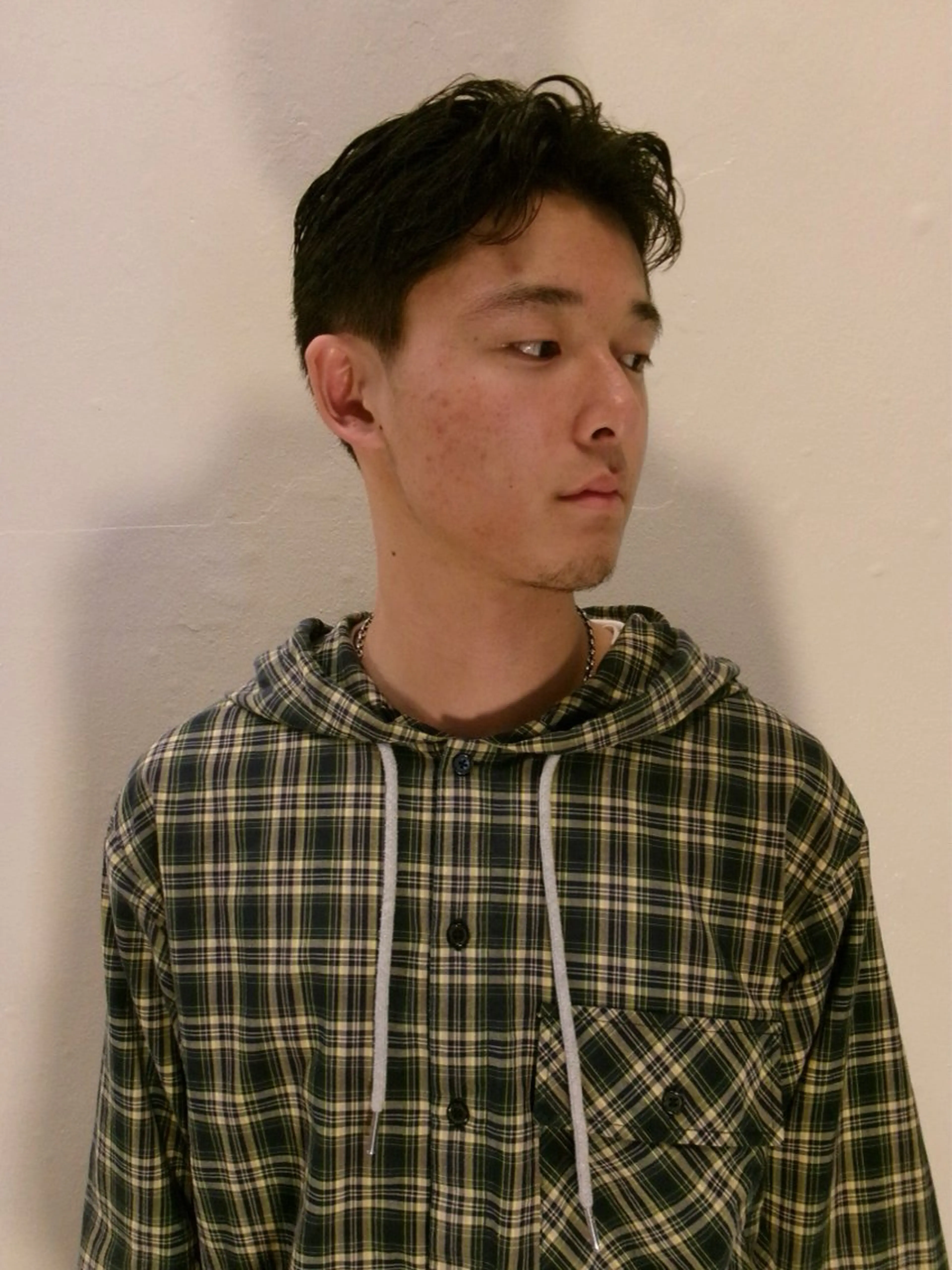 メンズ カット レイヤー/ボブ/ 透明感カラー/ニワのヘアスタイル