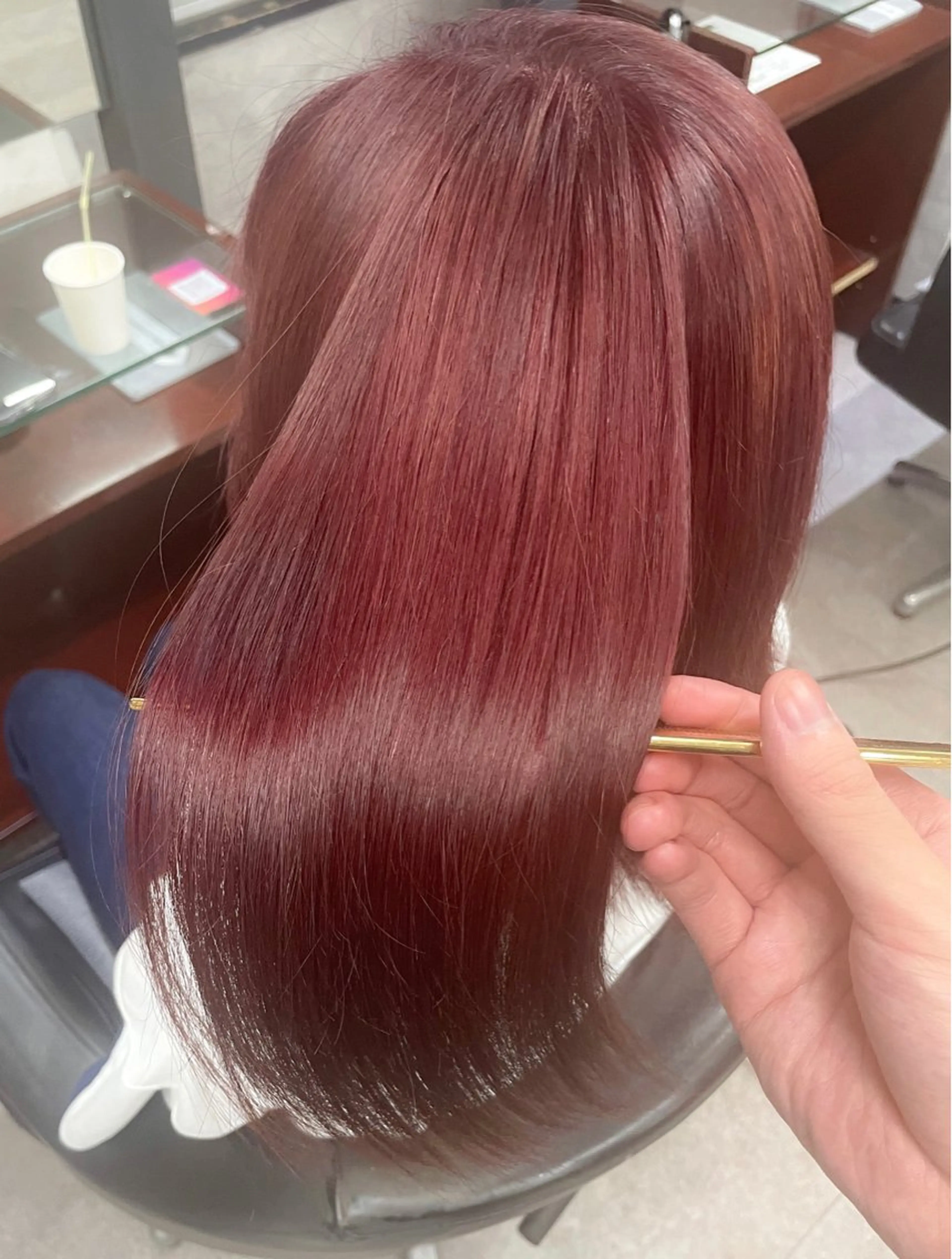 ミディアム カラー ブリーチ ケアブリーチ ラベンダーカラー ピンクカラー ピンクラベンダー ヘアカラー トリートメント ハイトーンエクステ 🎩カズキ🎩のヘアスタイル