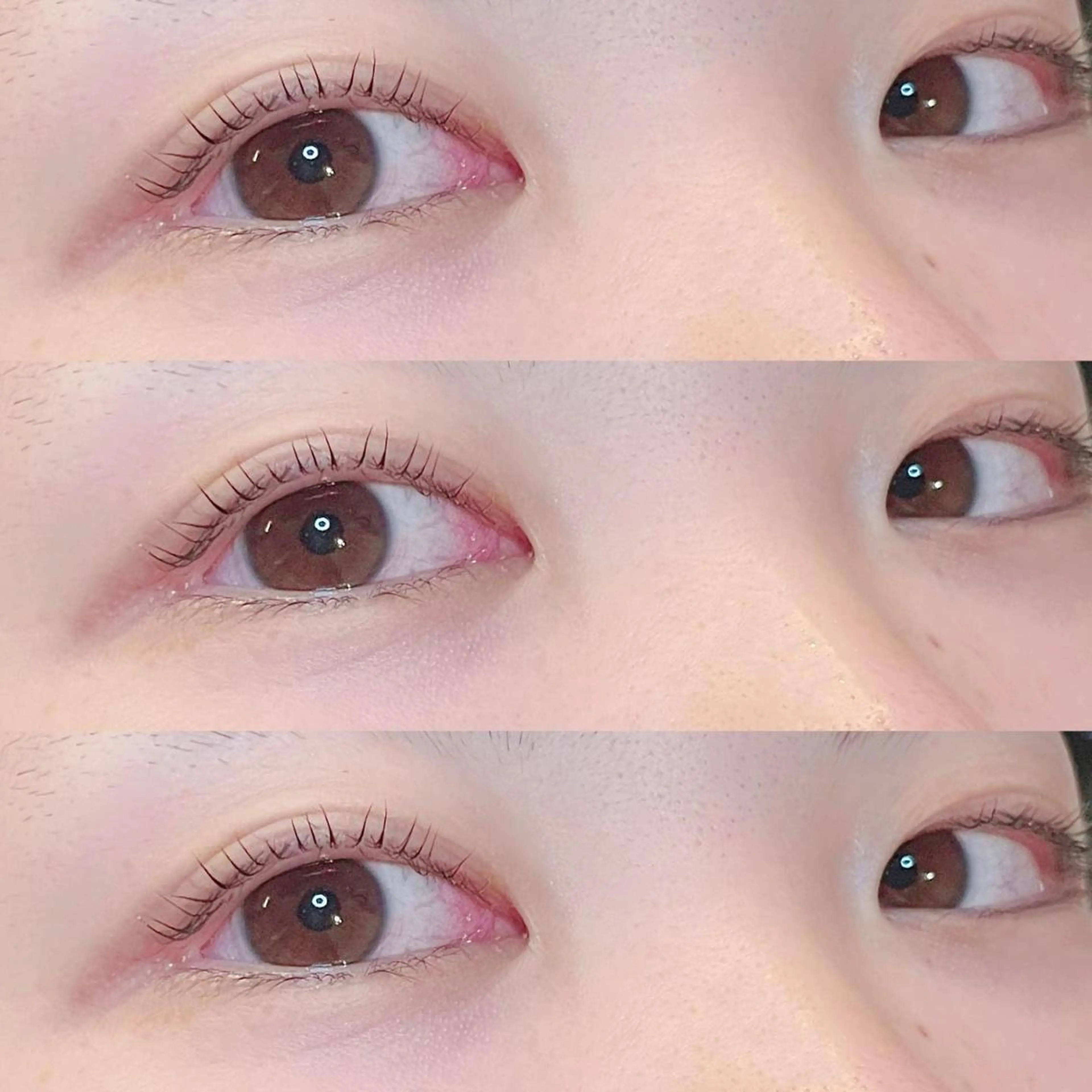 セミロング カラー ヘアアレンジ マツエク・マツパ セミロングパーマ 束感まつ毛 まつげパーマ 一重×まつ毛パーマ 🍓Rei naのマツエク・マツパデザイン