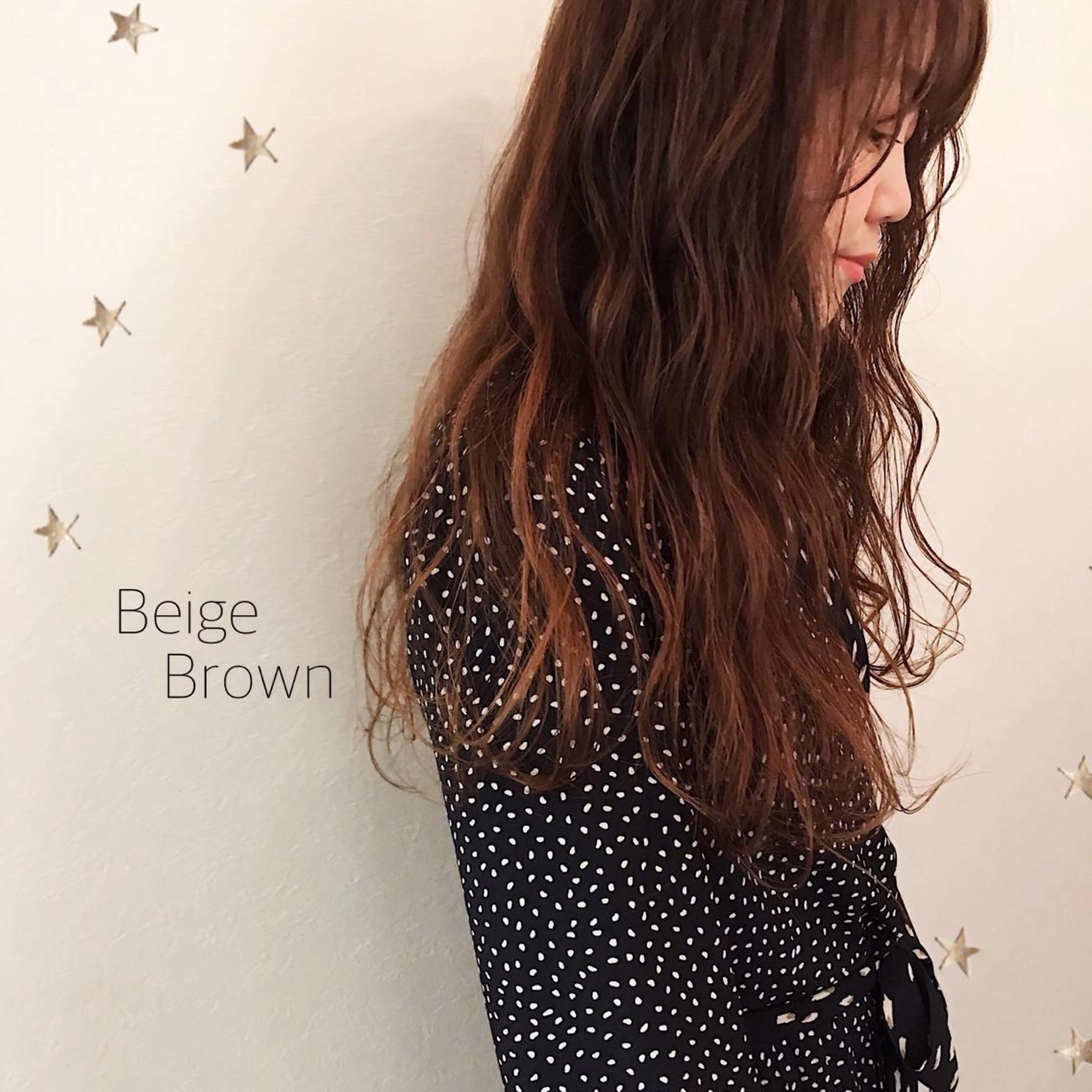 ロング カラー 市川 千夏のヘアスタイル