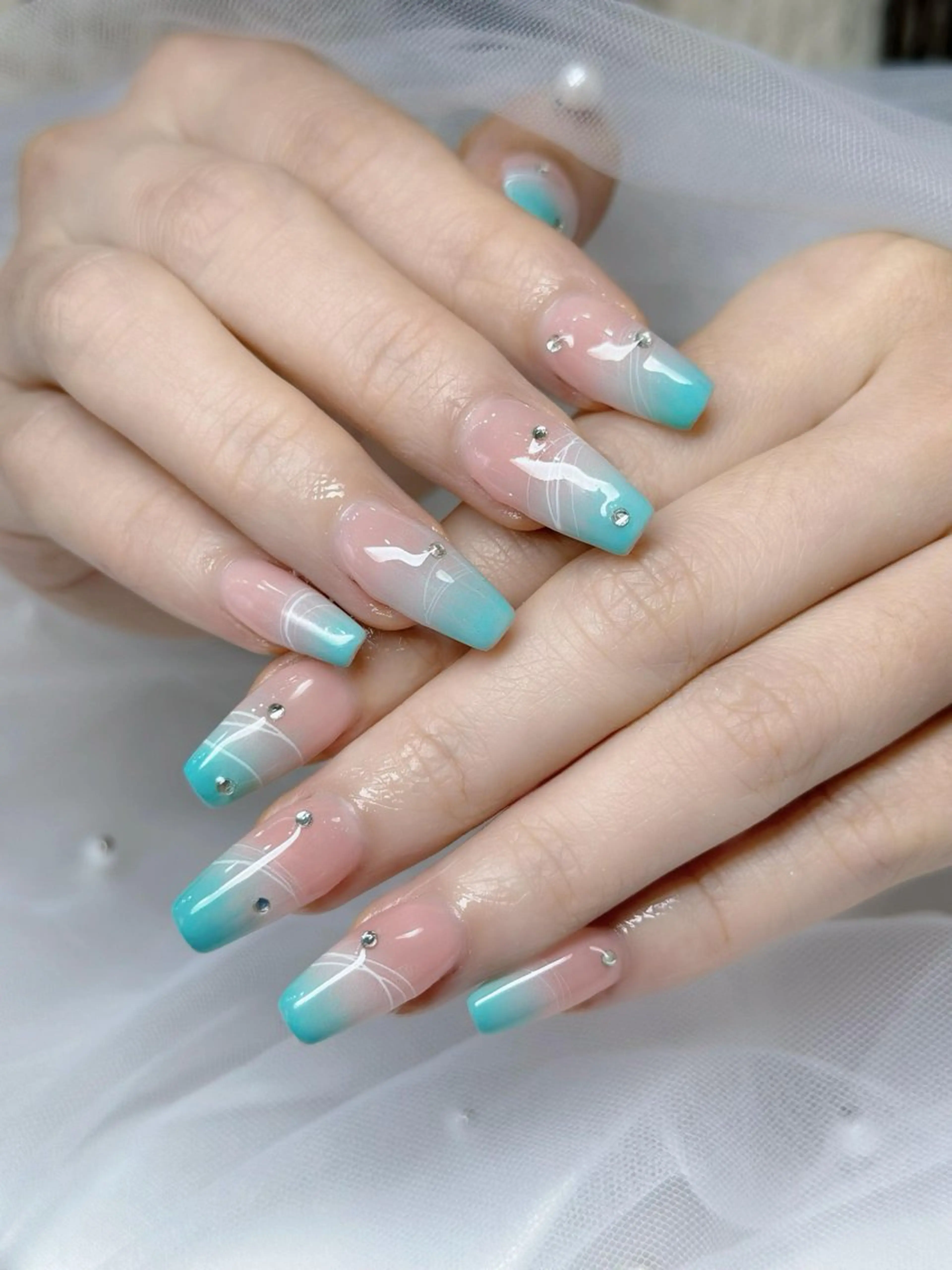 グラデーション、チックネイルの写真