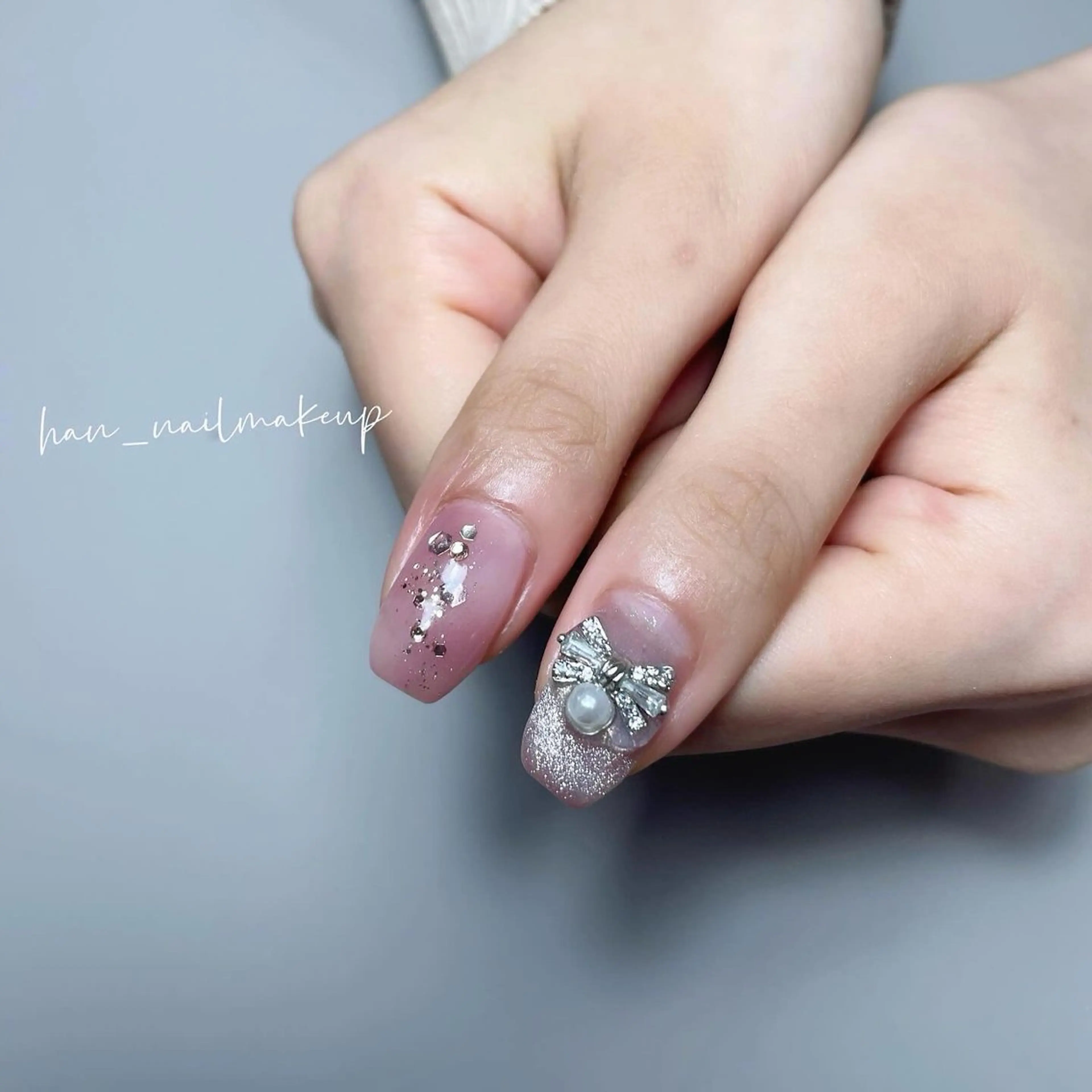 ネイル マグネットネイル 大理石ネイル(マーブル) ハンドネイル Himari Nail Salonのネイルデザイン