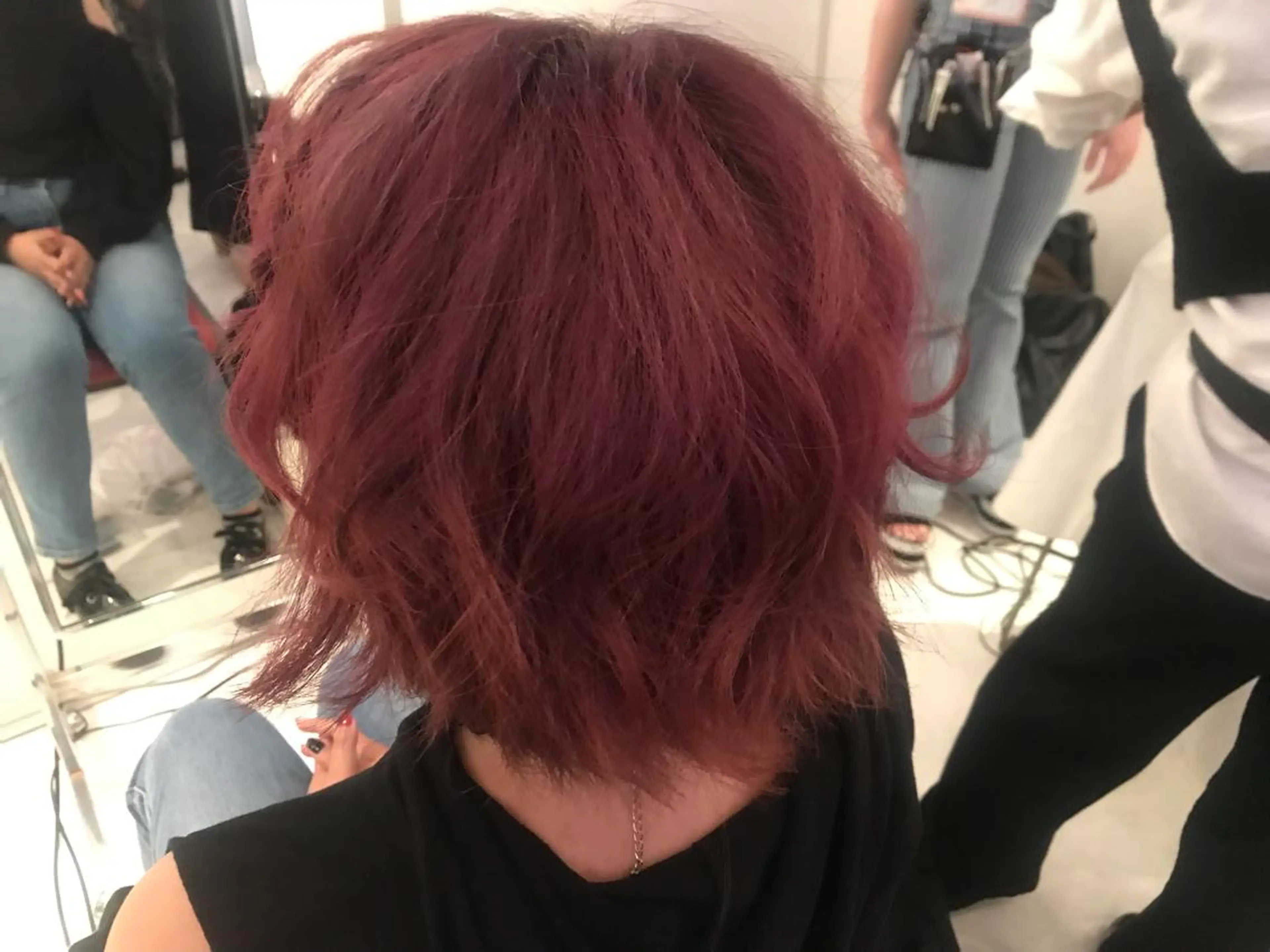 ショート カラー ヘアアレンジ 蔵前🫧韓国風レイヤ ーカット🫧KAHOのヘアスタイル