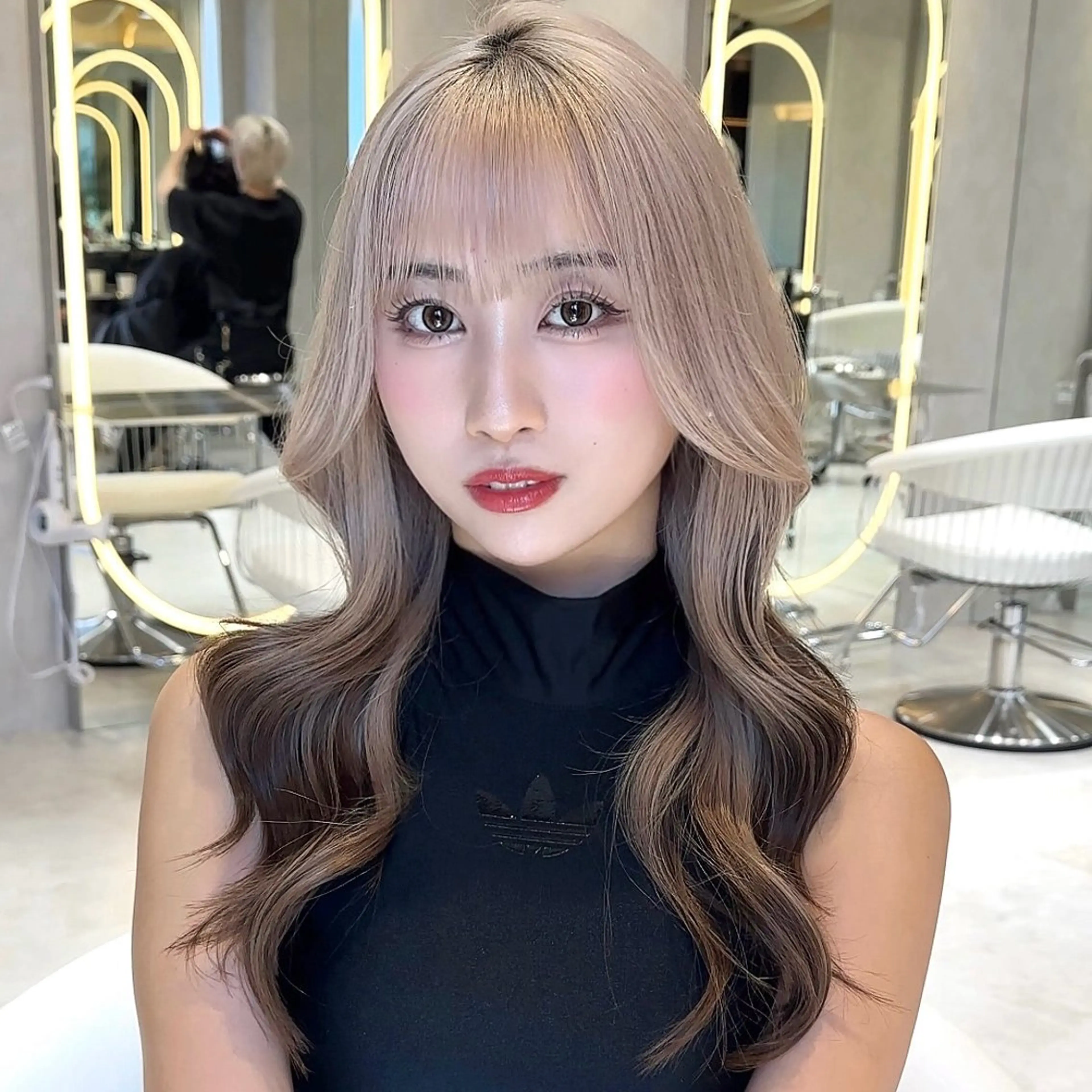 ロング カラー カット ヘアカラー トリートメント 原宿/韓国ボブ /くびれボブ/優希のヘアスタイル