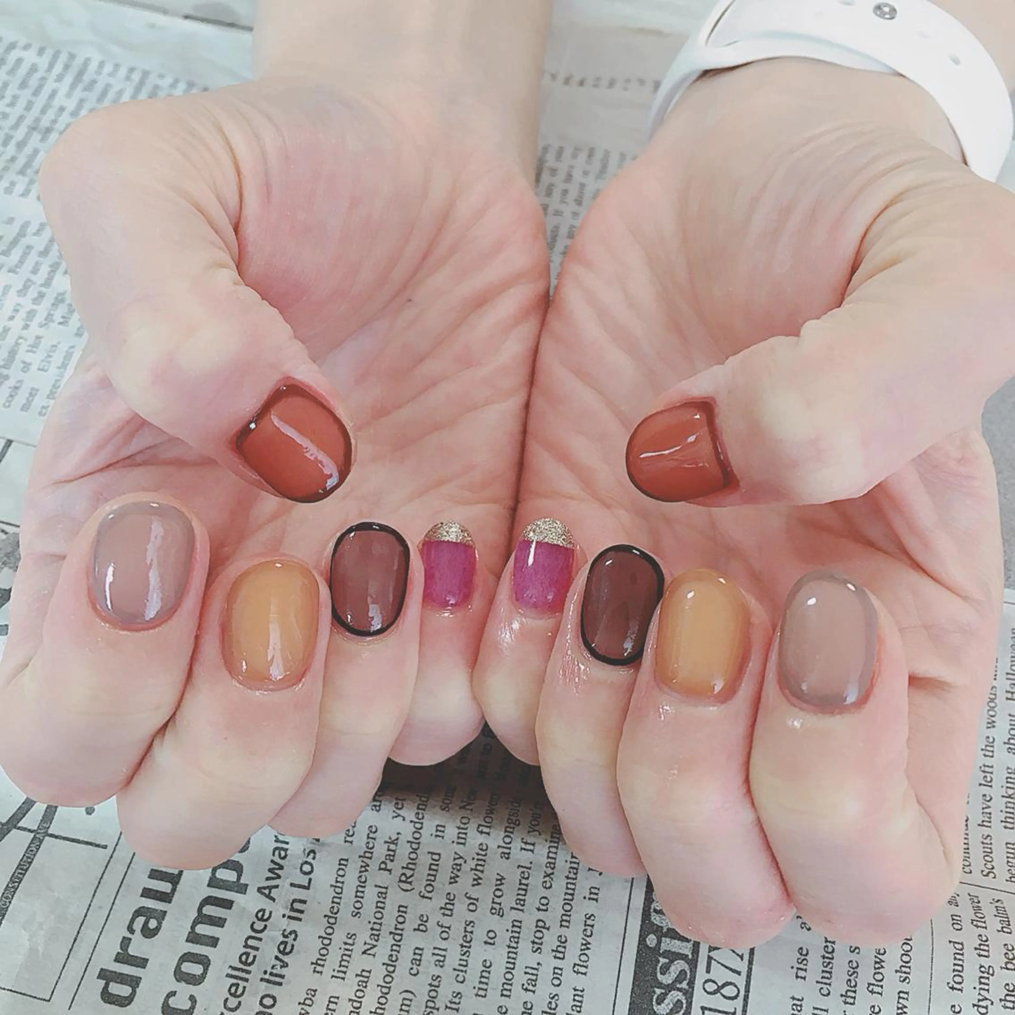 ネイル ハンドネイル ハンドケア 森山 舞のネイルデザイン