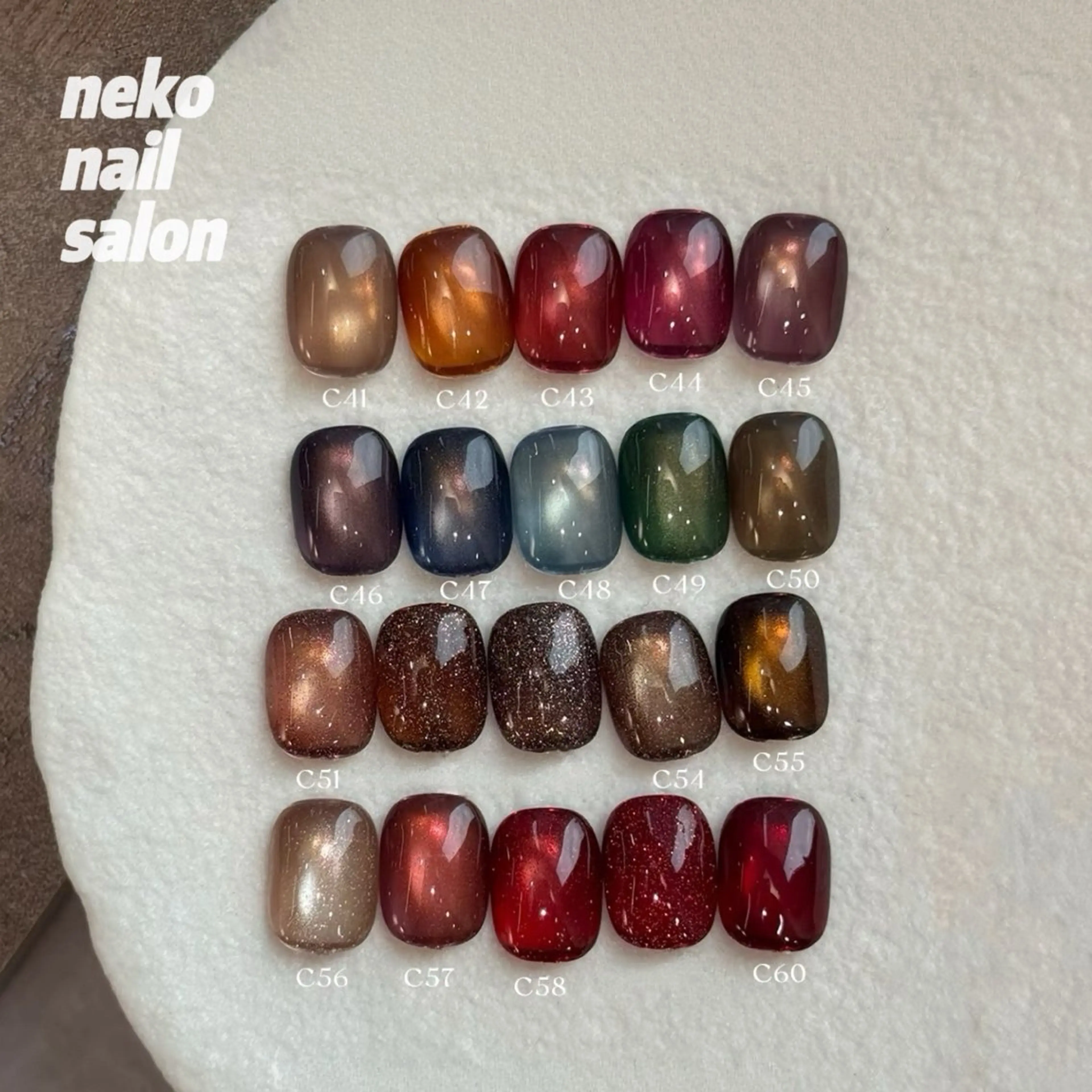 ネイル キラキラネイル マグネットネイル ハンドネイル neko nailのネイルデザイン