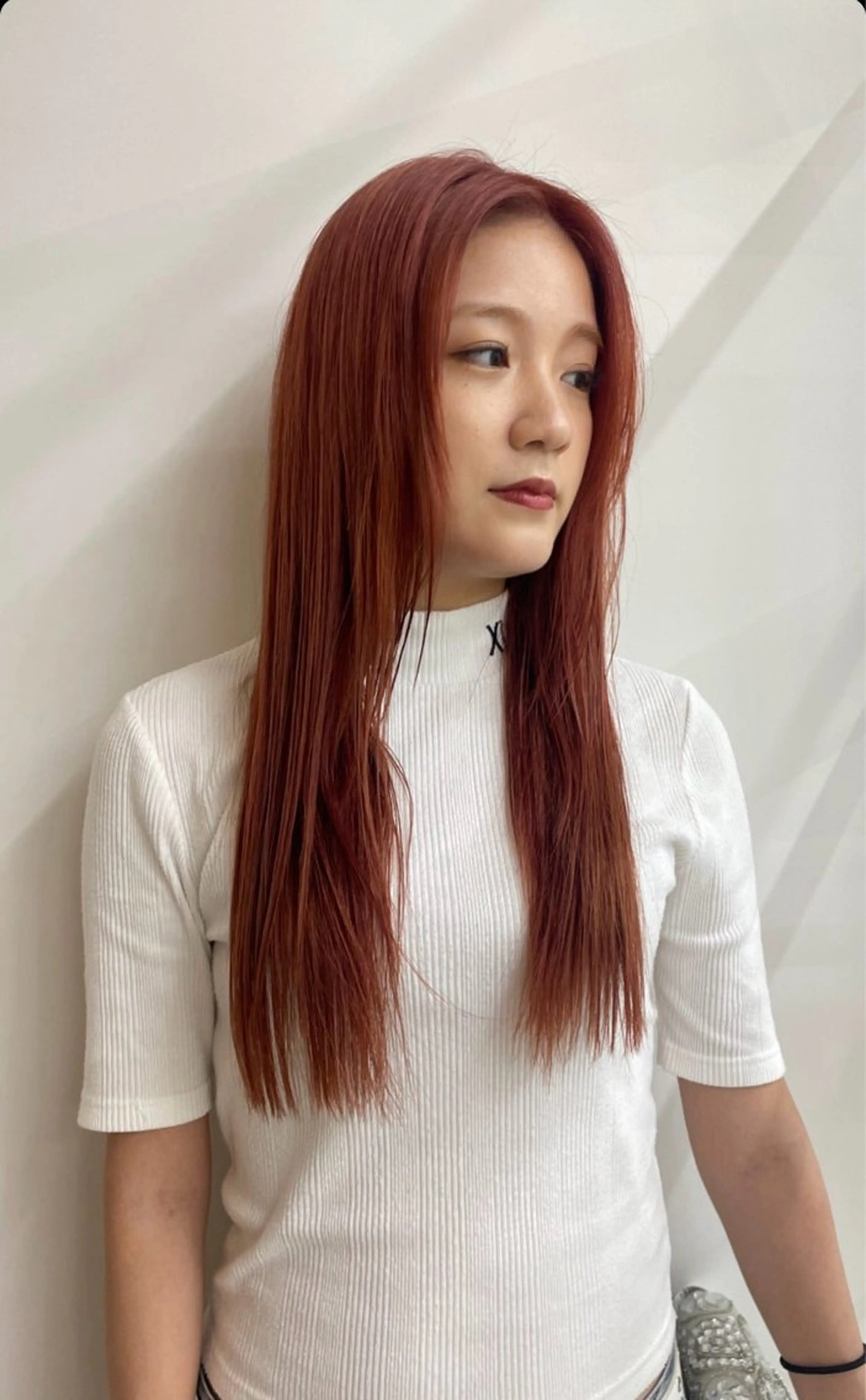 ロング カラー ヘアカラー トリートメント カットモデル/ ハイトーン/ゆうあのヘアスタイル