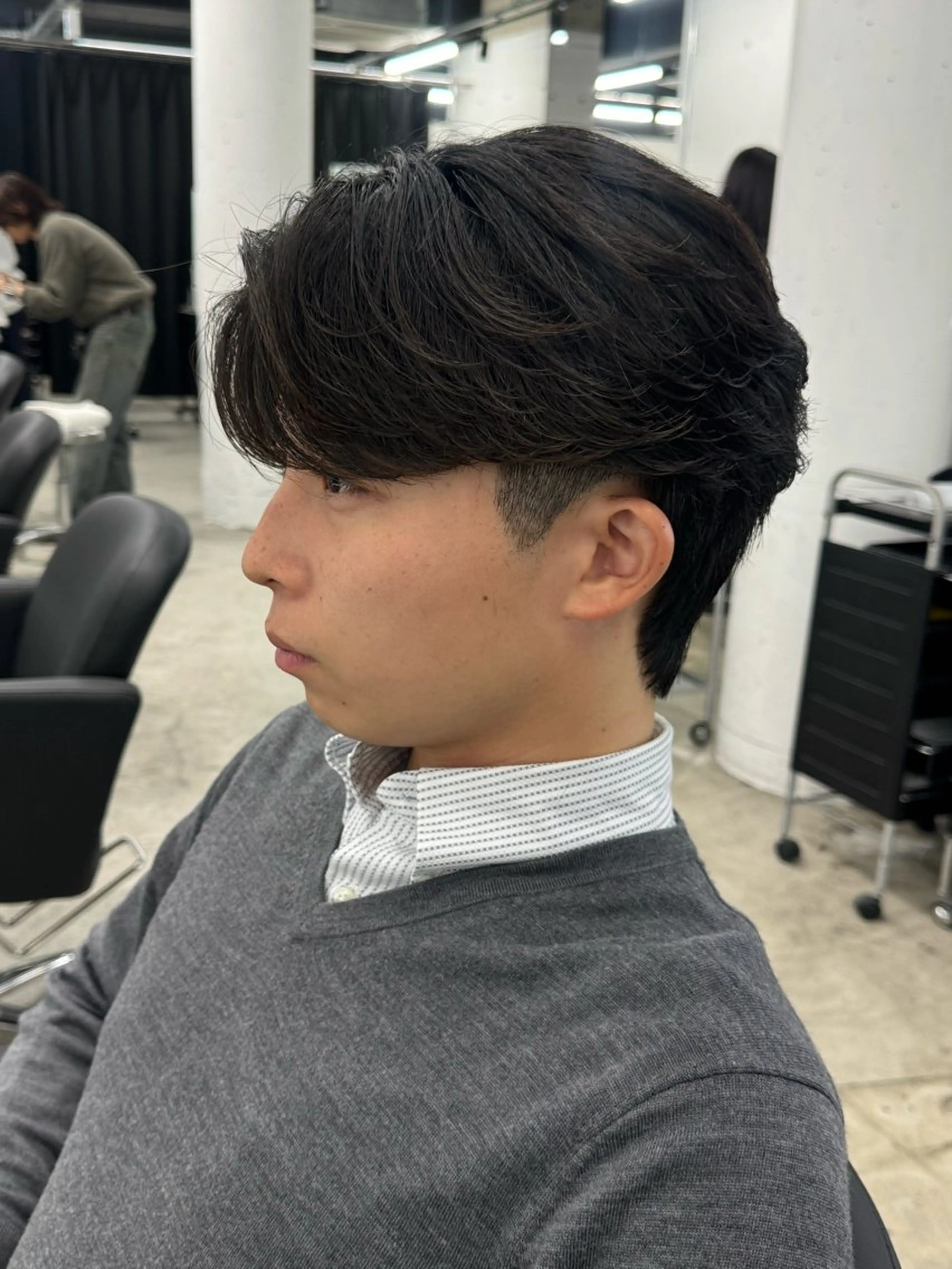 ショート パーマ メンズ カット パーマ トリートメント ヘアセット Pia/KIRIA /福岡美容室のヘアスタイル