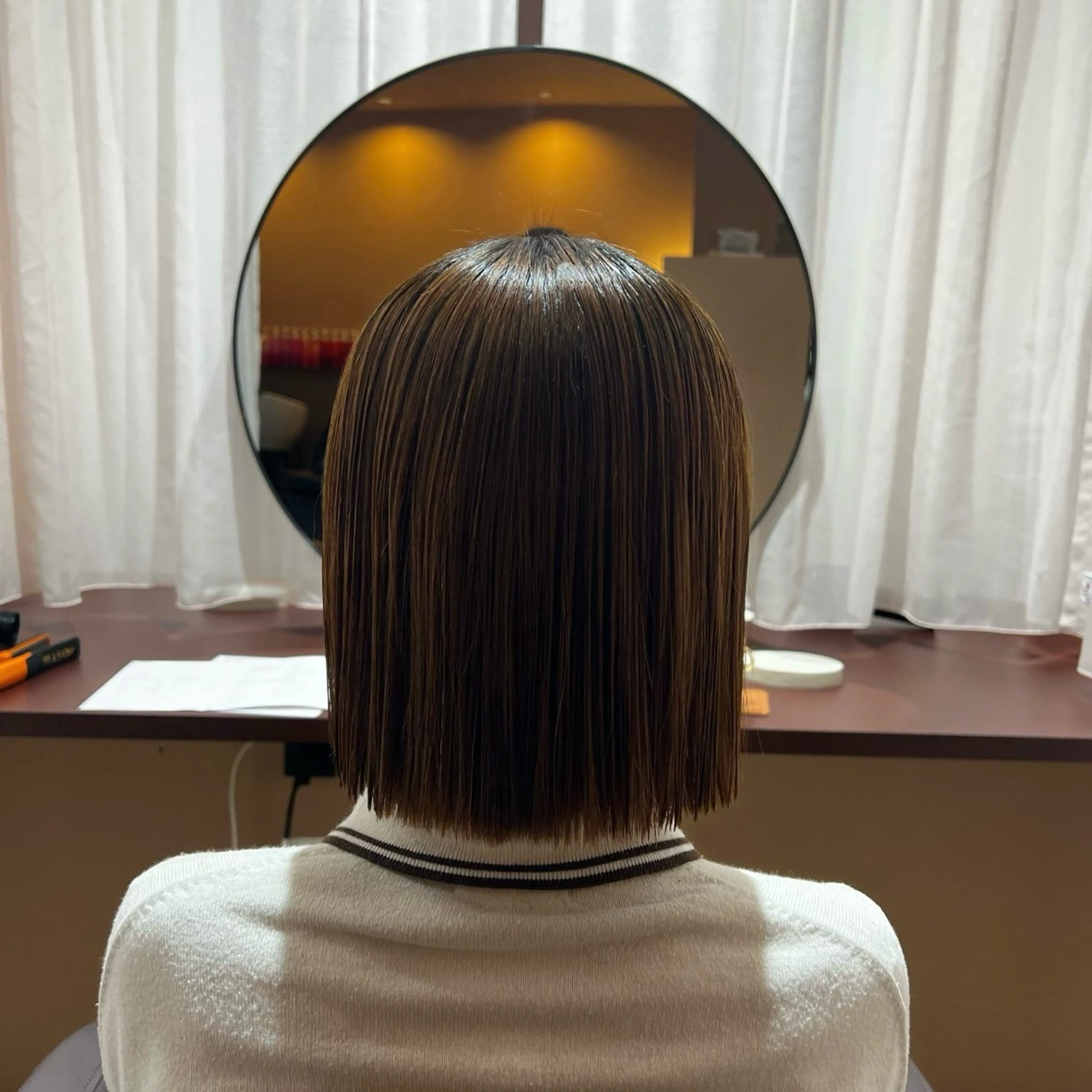 ミディアム HINA /パーマ/ YOKE / 桃山台のヘアスタイル