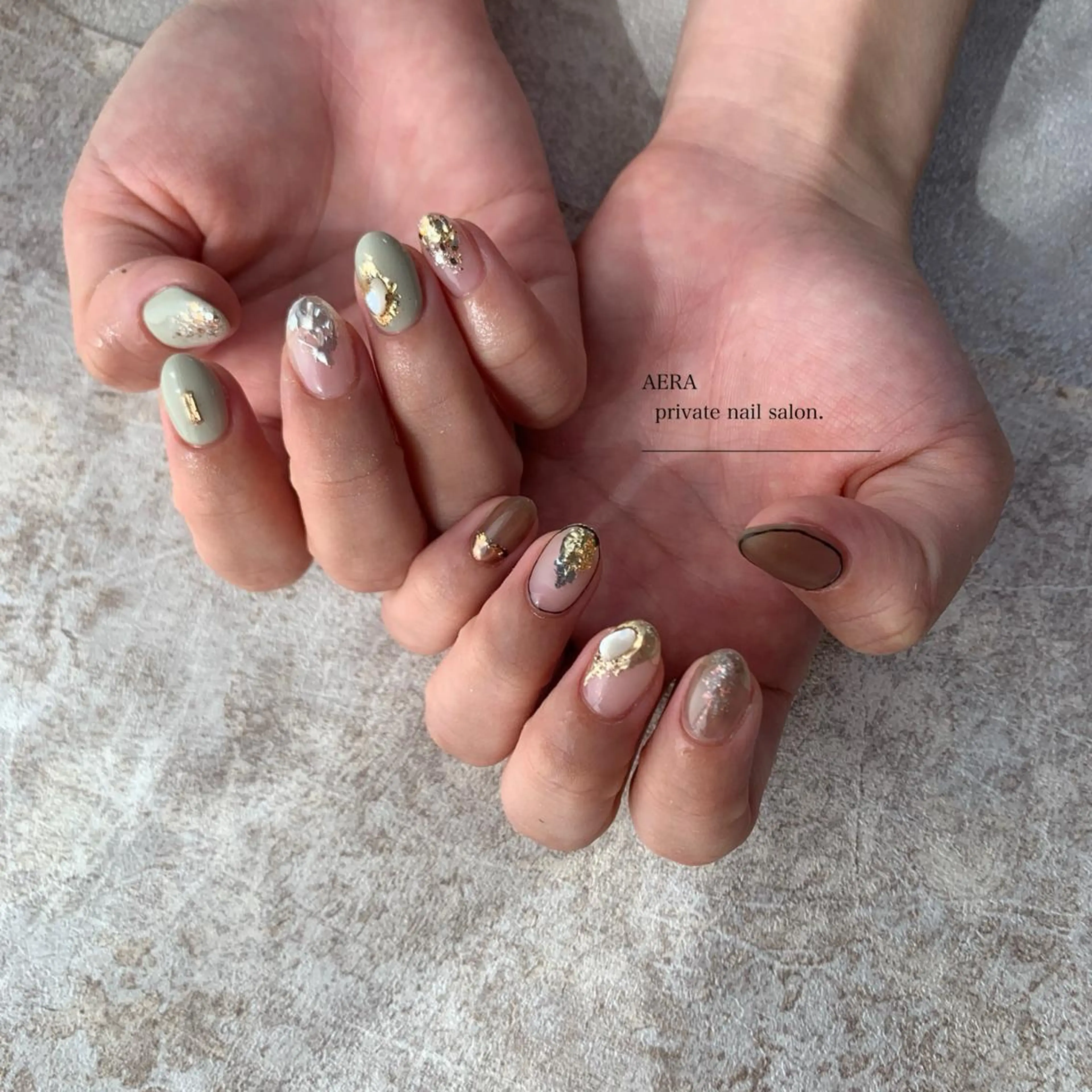 ネイル AERA nail shino🐱⸝꙳のネイルデザイン