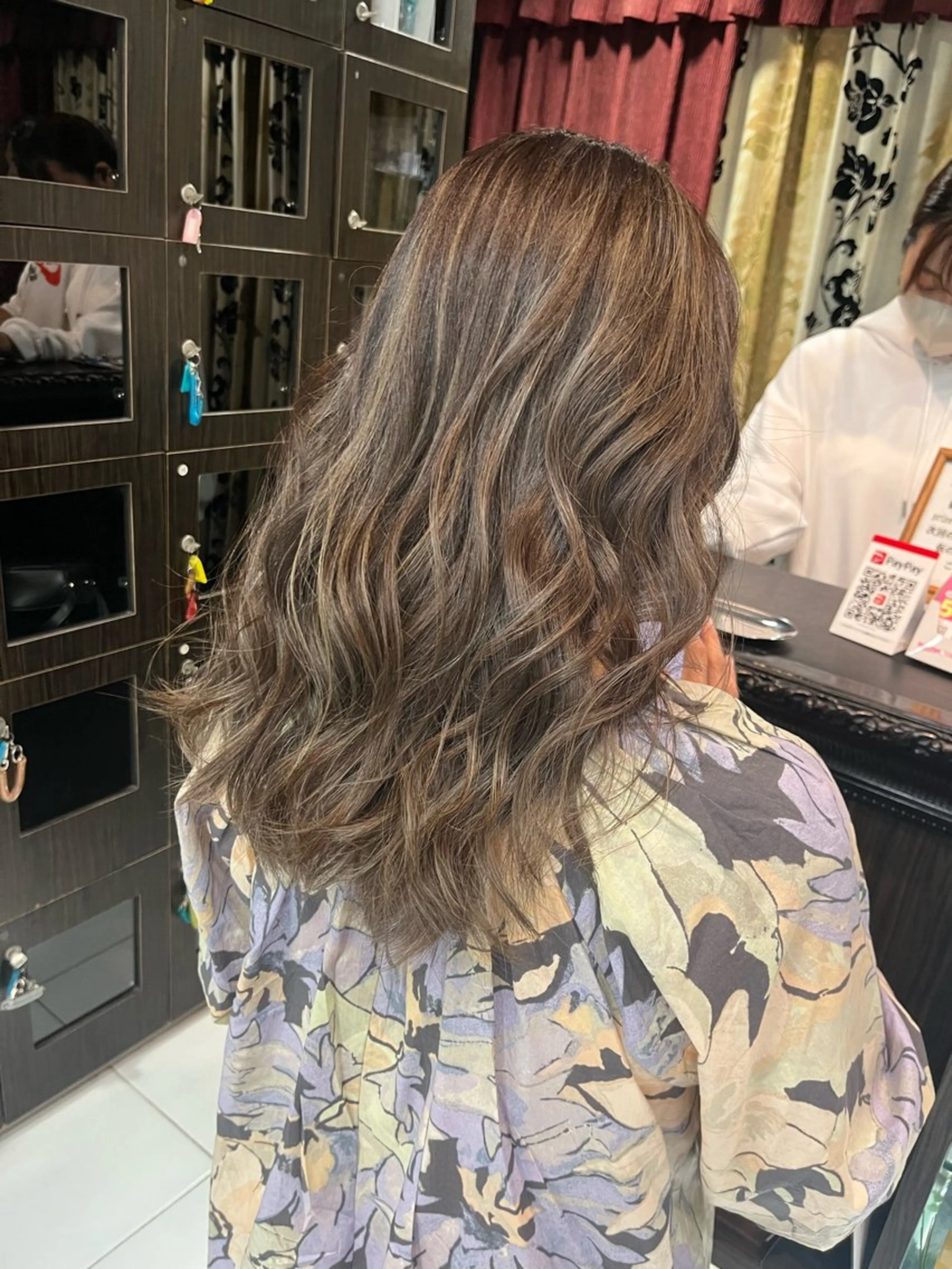 セミロング カラー 🦋YUI 髪質改善 ブリーチ　着付け🦋のヘアスタイル