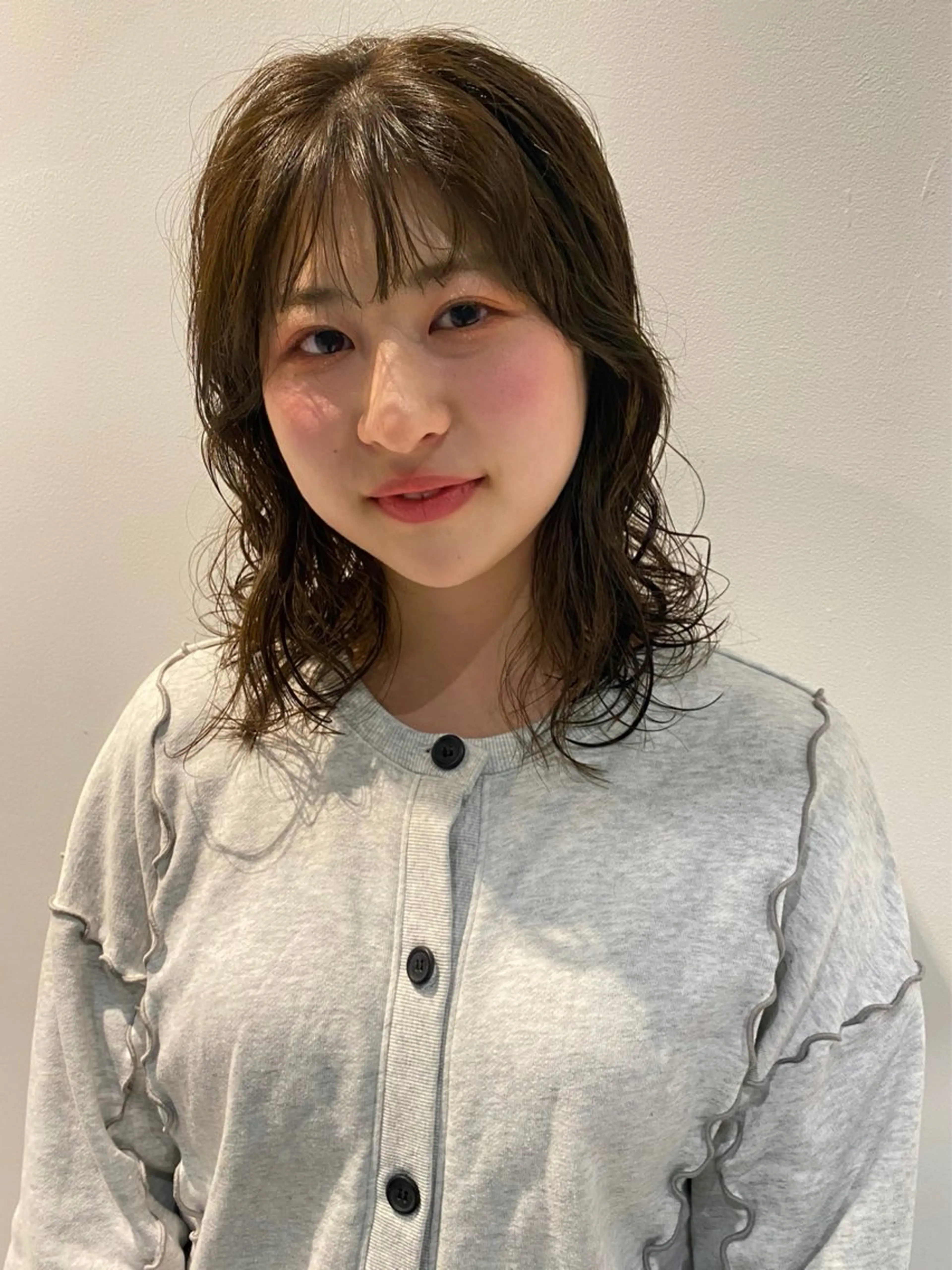 ミディアム カラー パーマ カット ヘアカラー パーマ トリートメント mai / linoah˚✧のヘアスタイル