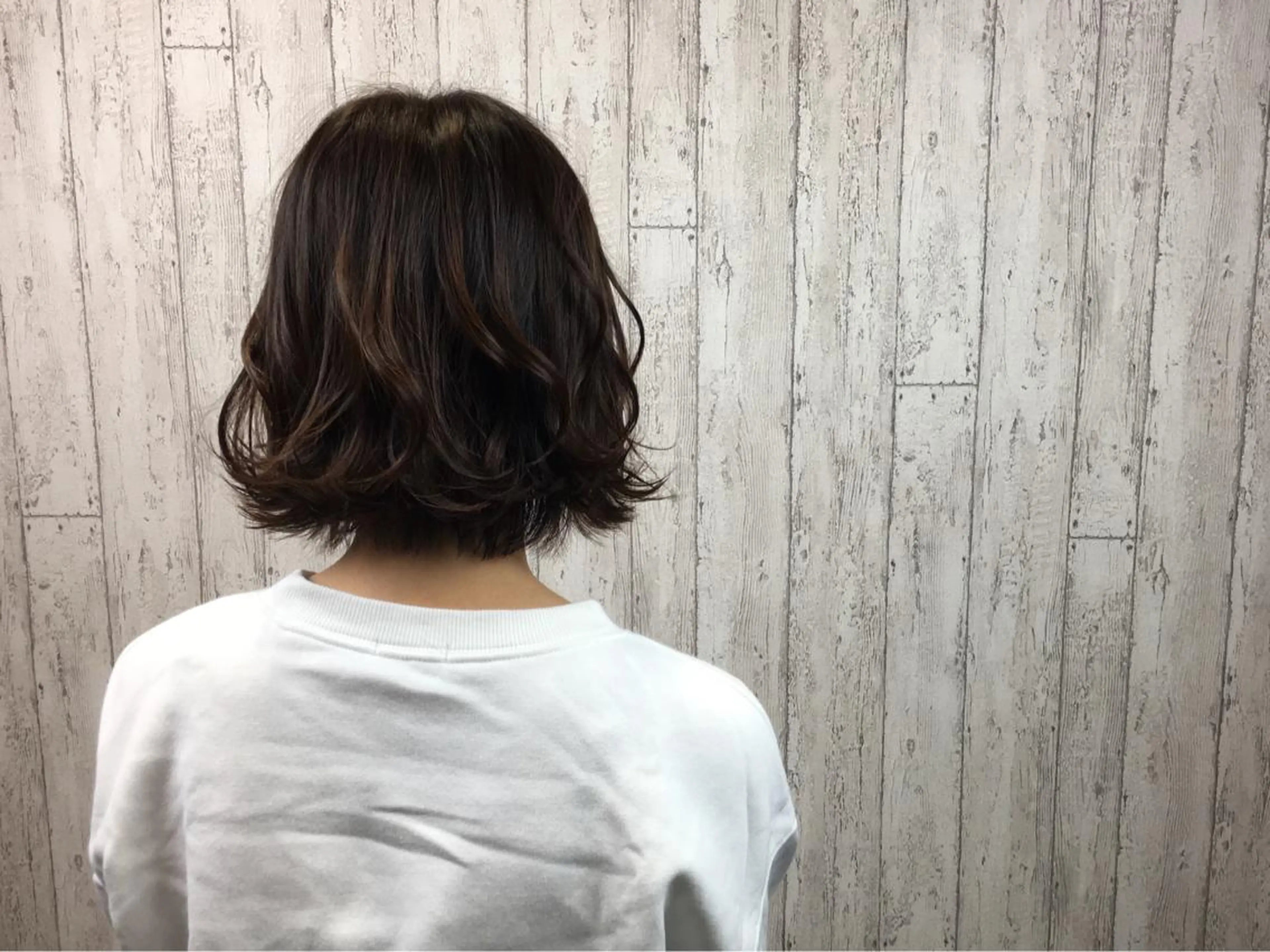 ミディアム カラー カット ヘアカラー カット／メンズカット 藤田麻衣のヘアスタイル