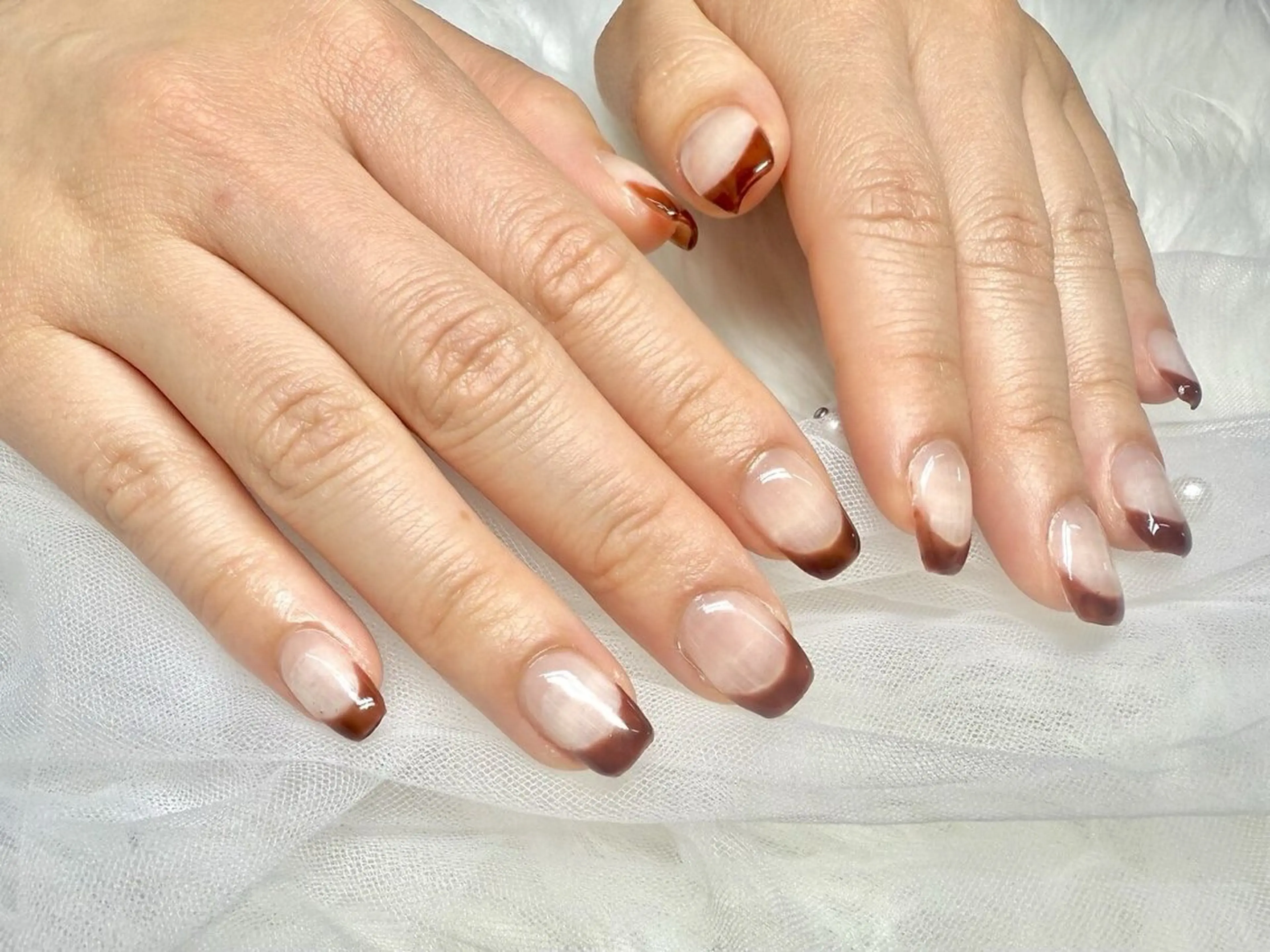 ネイル フレンチネイル ハンドネイル 加藤 朱莉のネイルデザイン