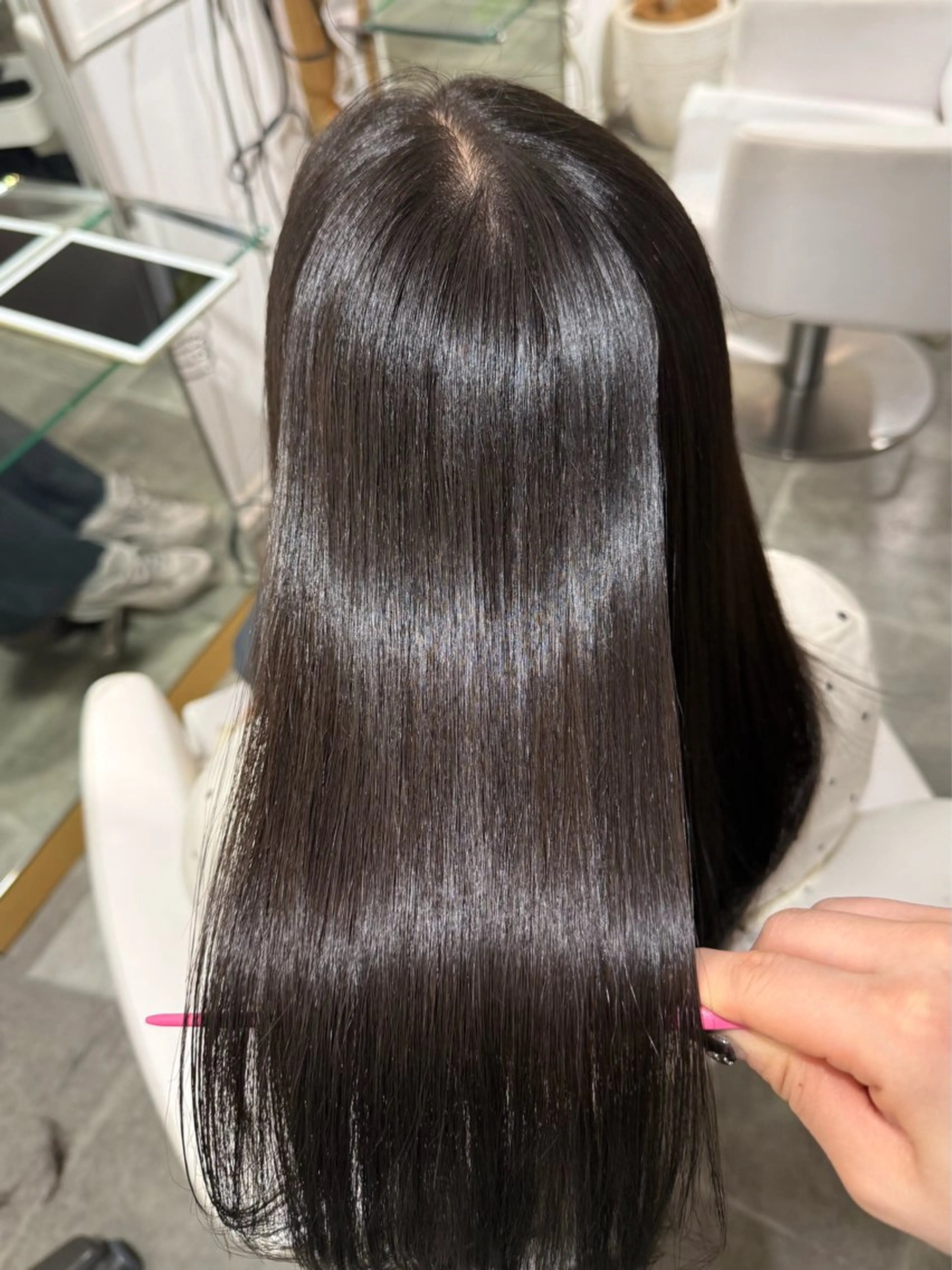 ロング 縮毛矯正 原宿♡透明感カラー♡ 縮毛矯正【MAYU】のヘアスタイル