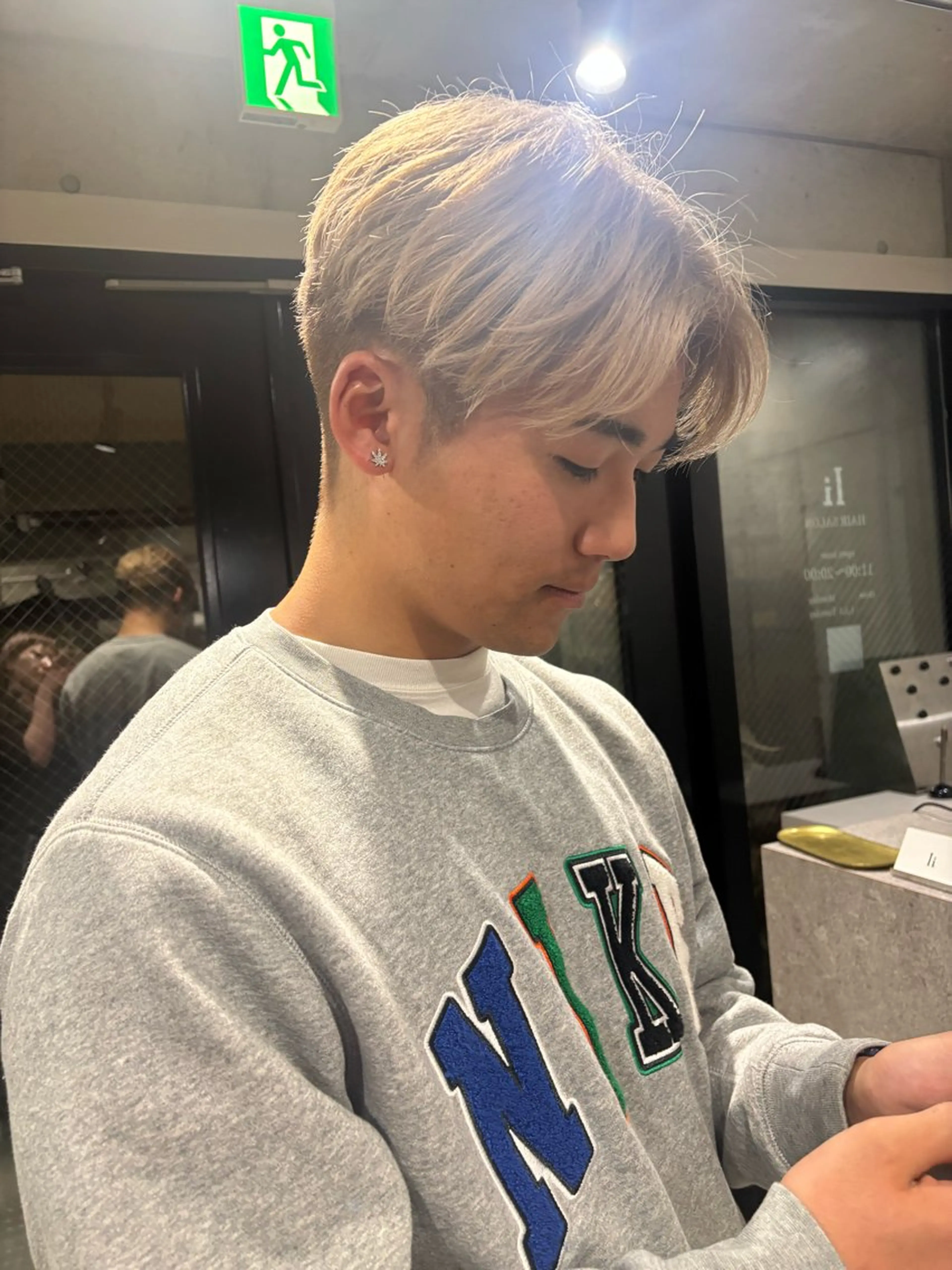 ショート カラー メンズ デザインカラー みさのヘアスタイル