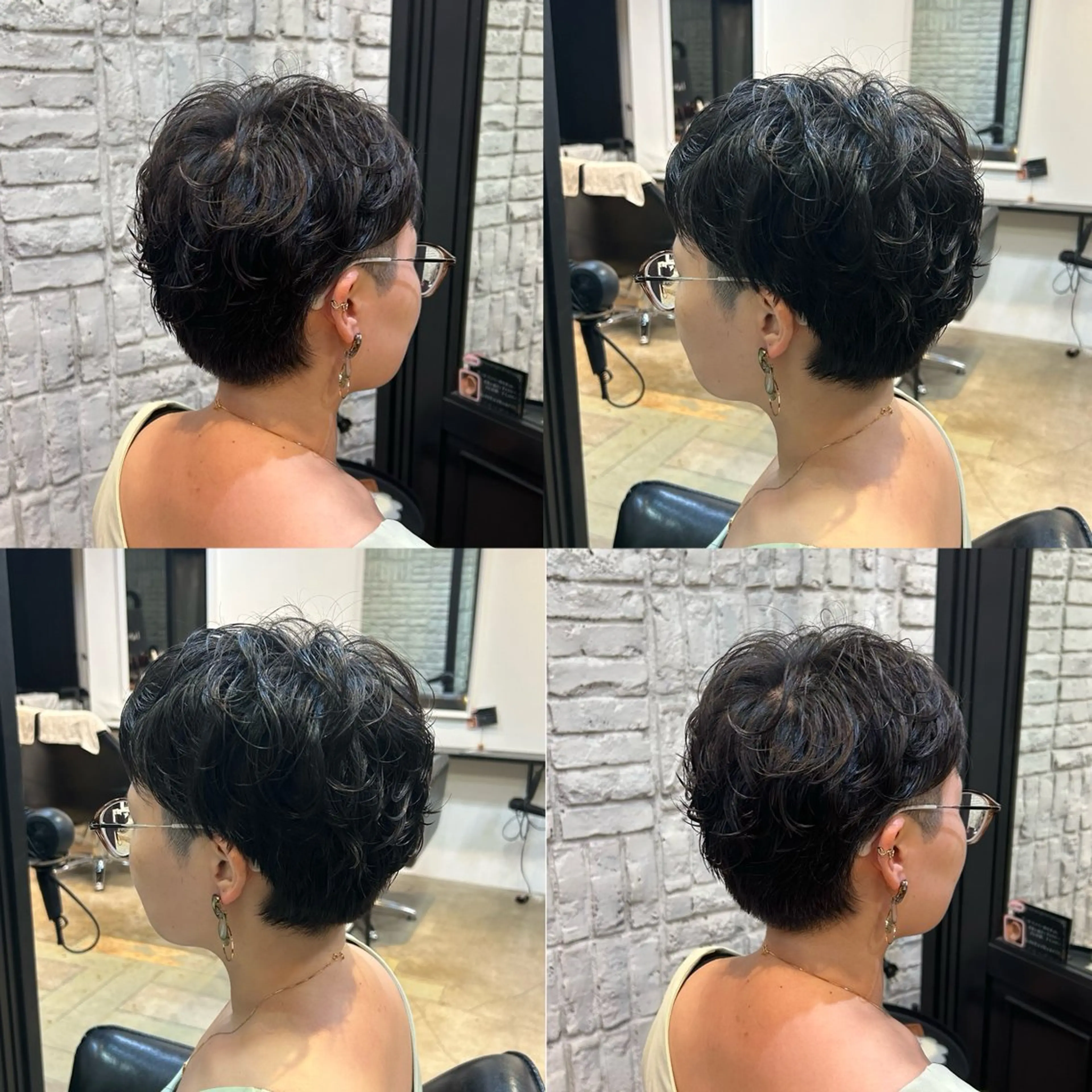 ショート パーマ ショートヘア カット HONAMI ．のヘアスタイル