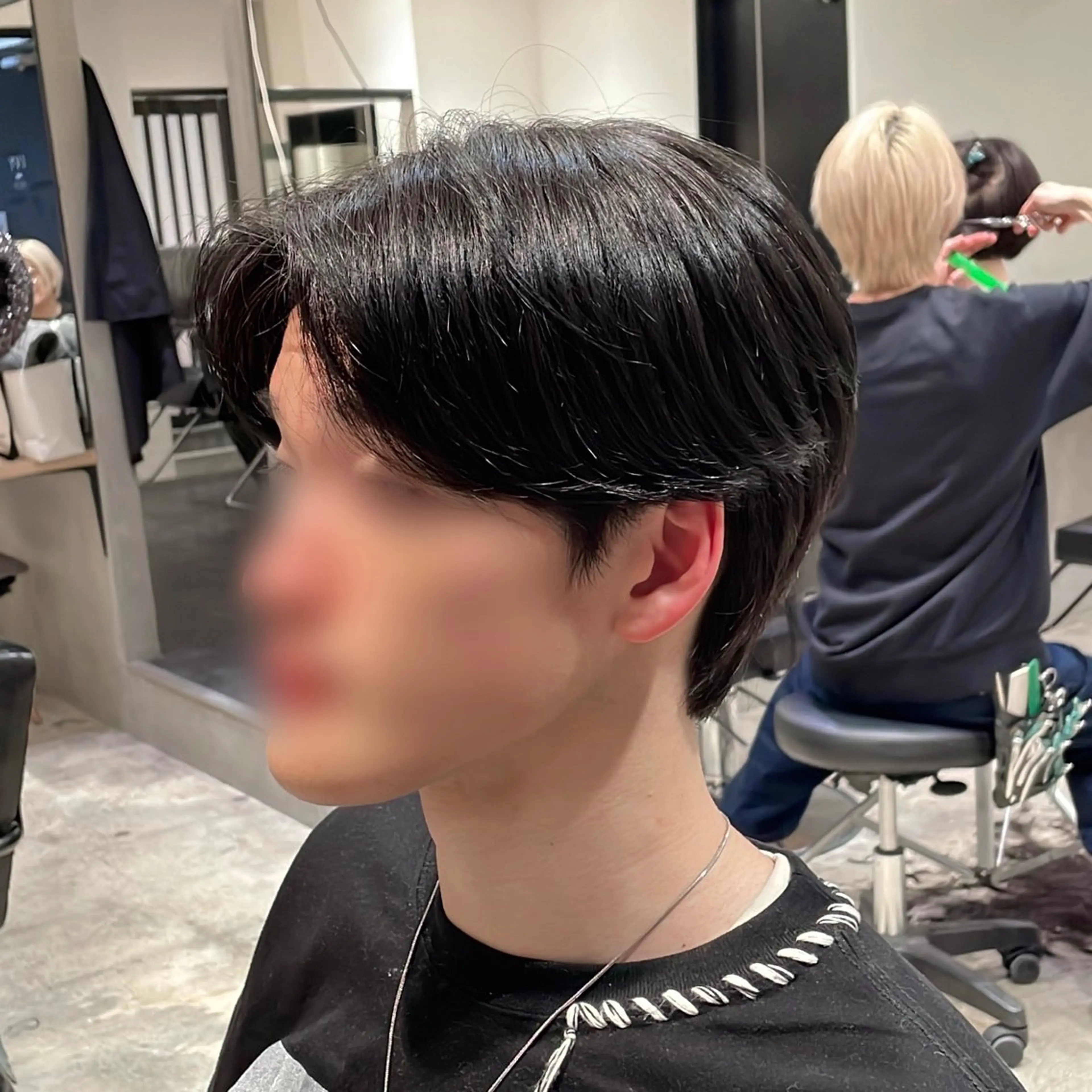 ショート カラー パーマ ヘアアレンジ メンズ カット ヘアセット パク・ボミン小野リエ 韓国ハーフ🦊のその他イメージ