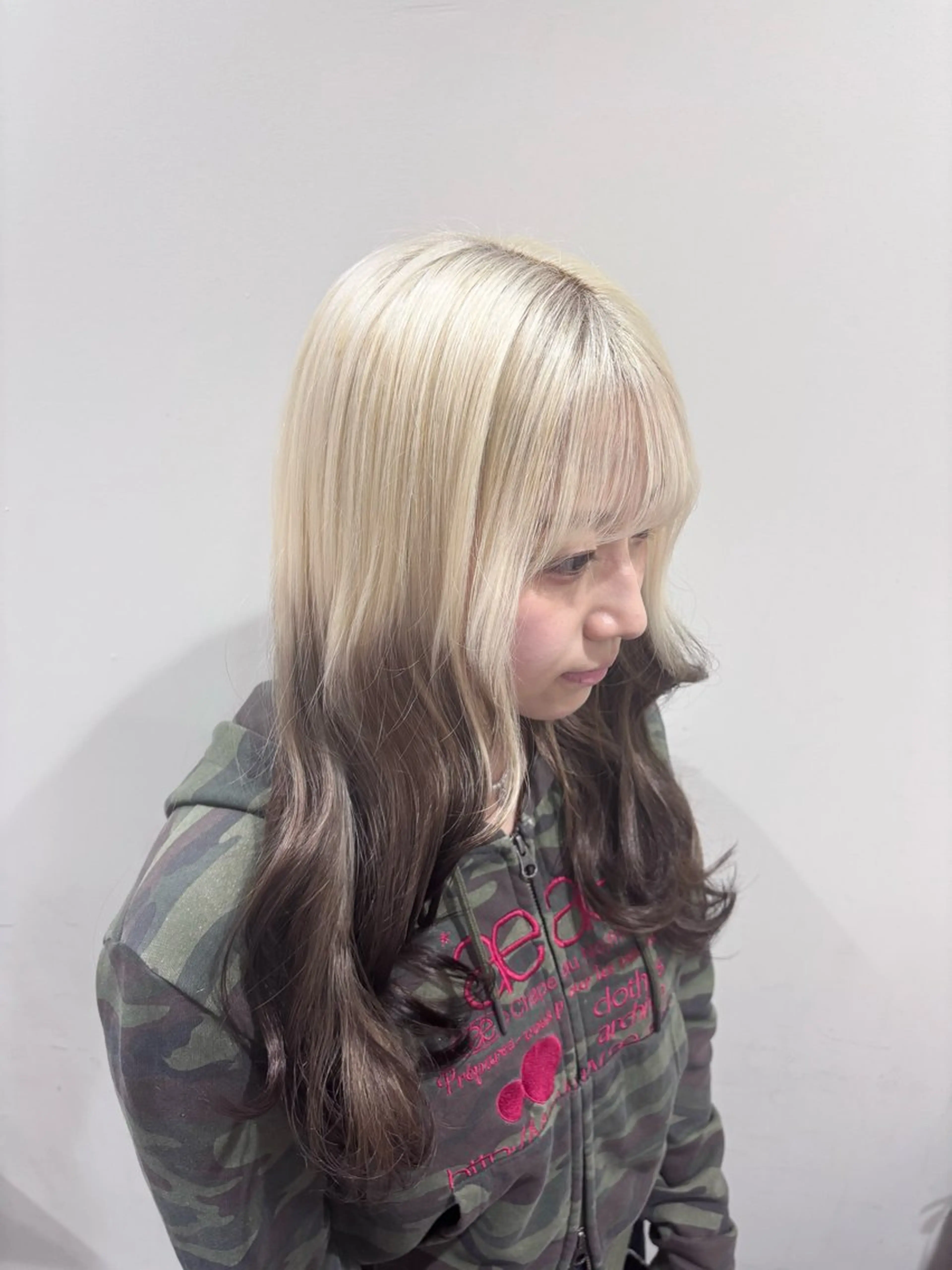 ロング カラー ヘアカラー トリートメント ヘッドスパ 🦋ハイトーン/ ブリーチ🥀森山陽向のヘアスタイル