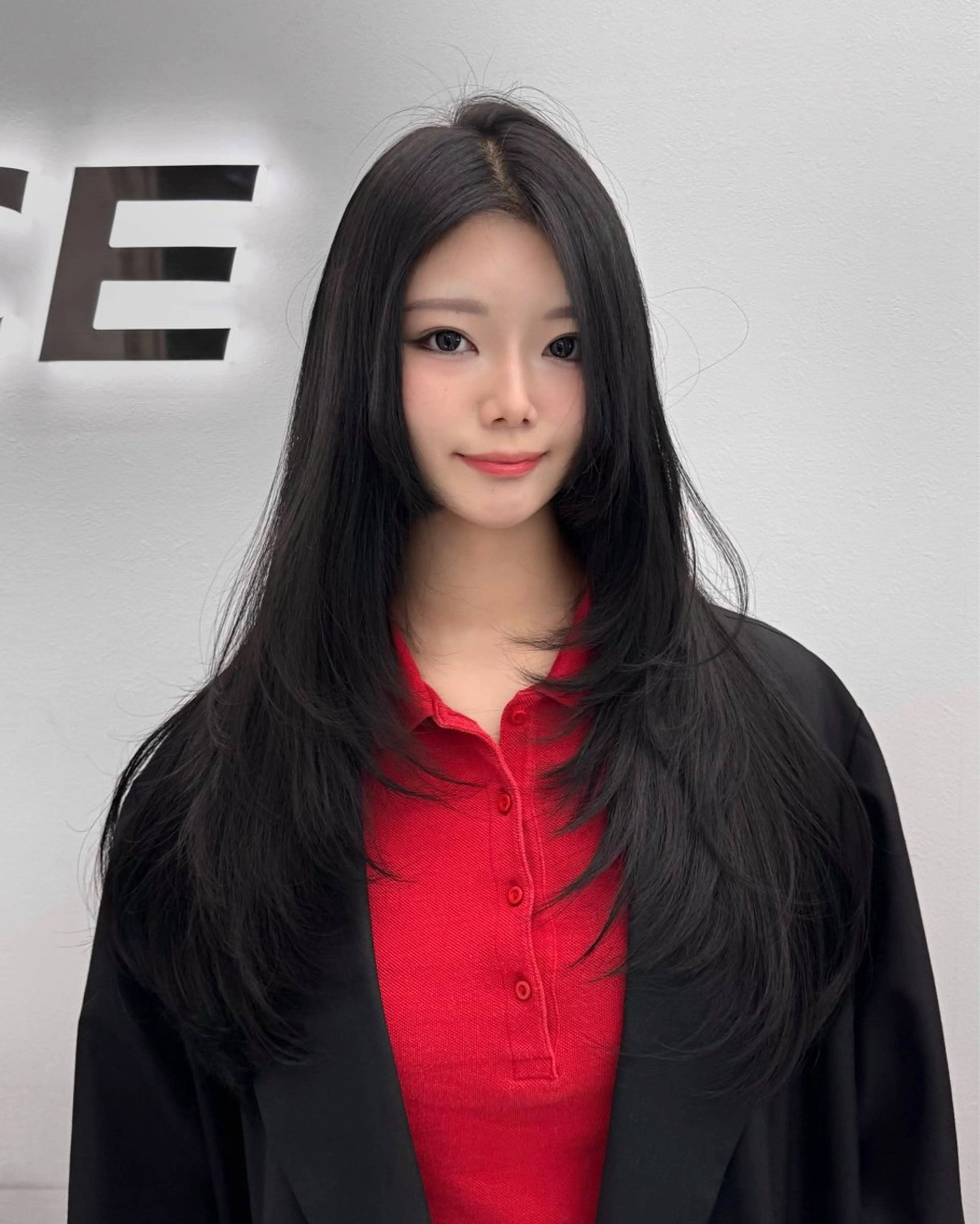 ロング ハイレイヤー 韓国風ヘア レイヤーカット カット ヘアカラー 韓国系支持率No.1 レイヤー特化/きょうのヘアスタイル
