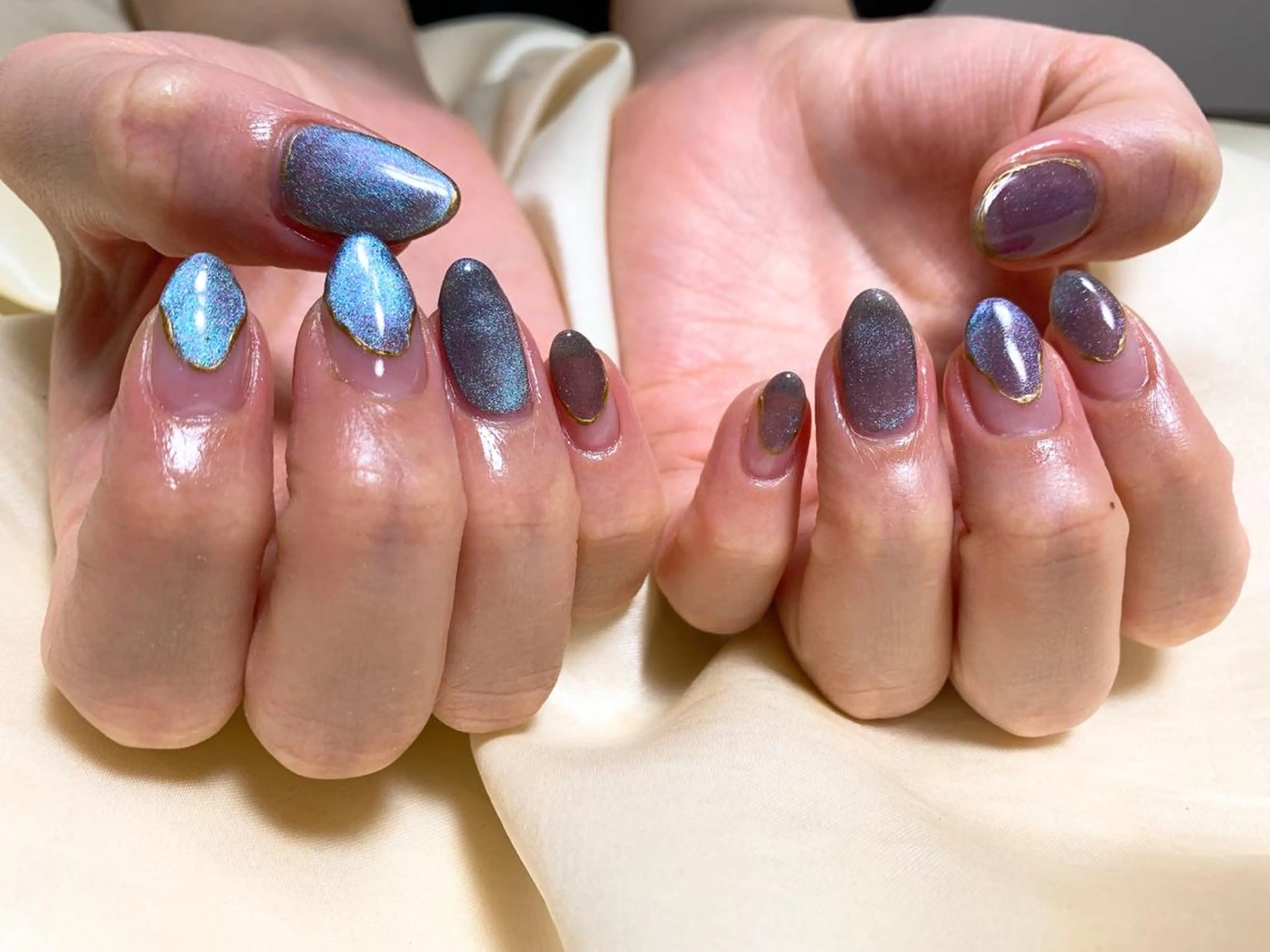 ネイル フットネイル ジェルネイル 韓国ネイル マグネットネイル ミラーネイル mogunail &blowのネイルデザイン